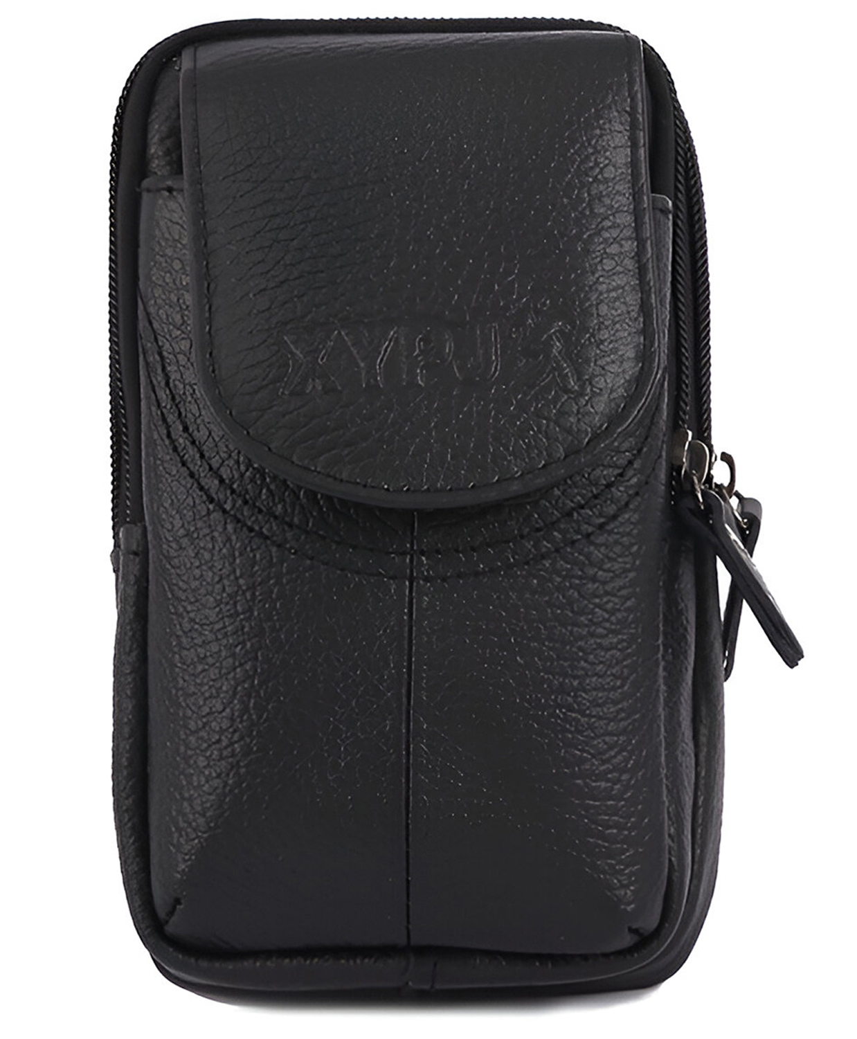 MOMISY Mobile Phone Holster, Leather Belt Clip Case Cover - Black-picture-12