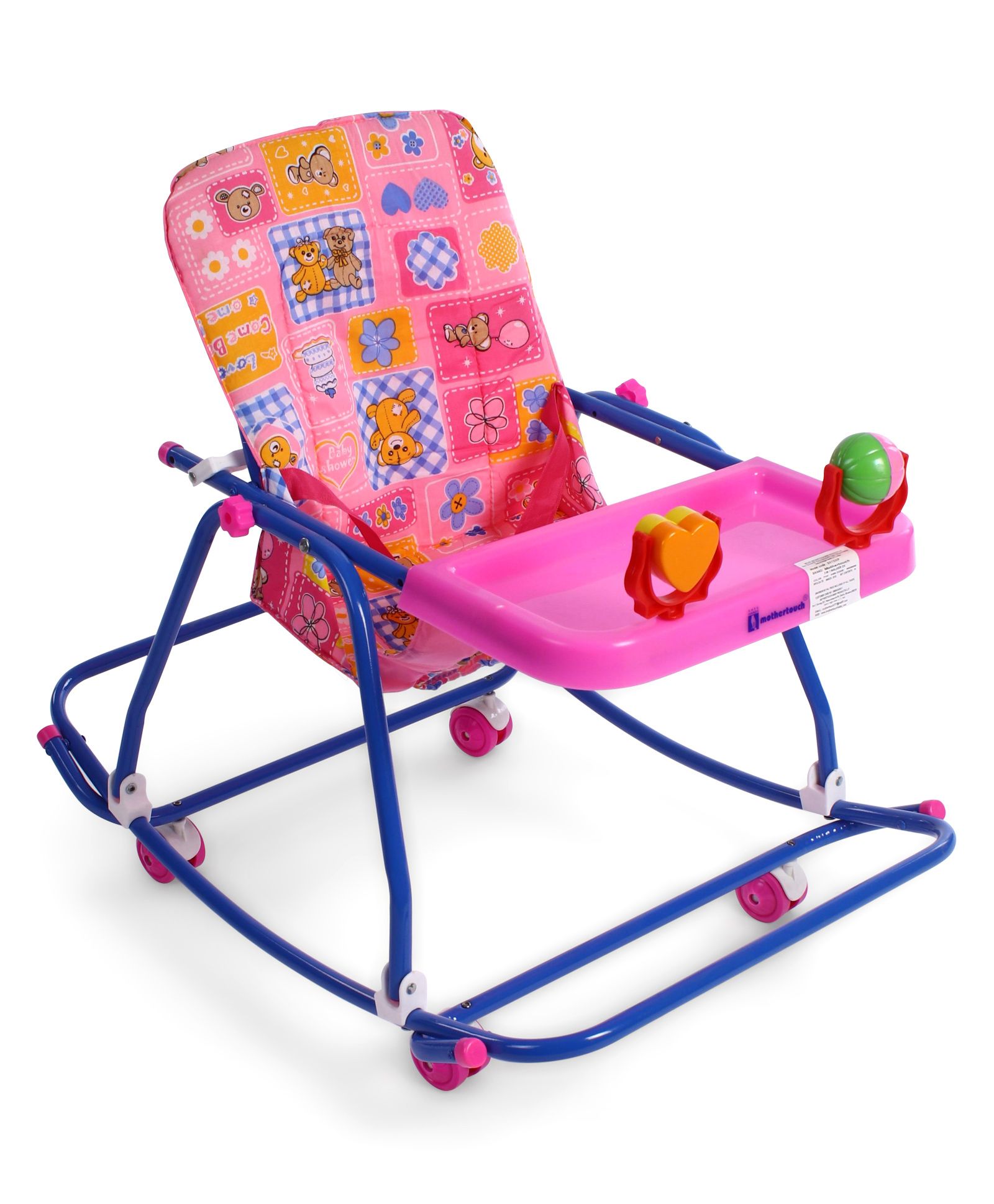 Mothertouch 3 In 1 Deluxe Walker Cum Rocker & Swing - Pink-image-19