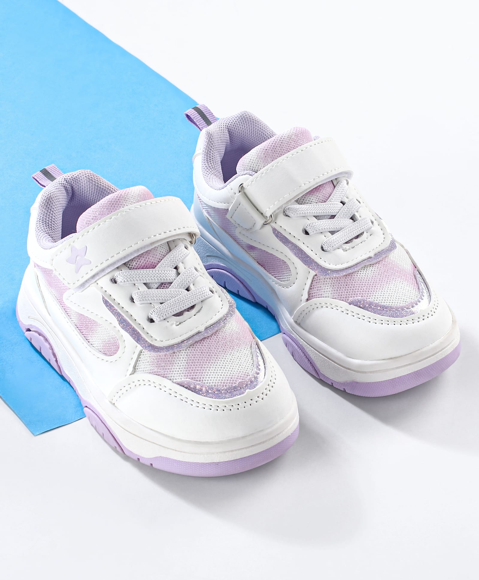 Cute Walk by Babyhug Velcro Closure Sneaker Shoes - Purple-picture-25