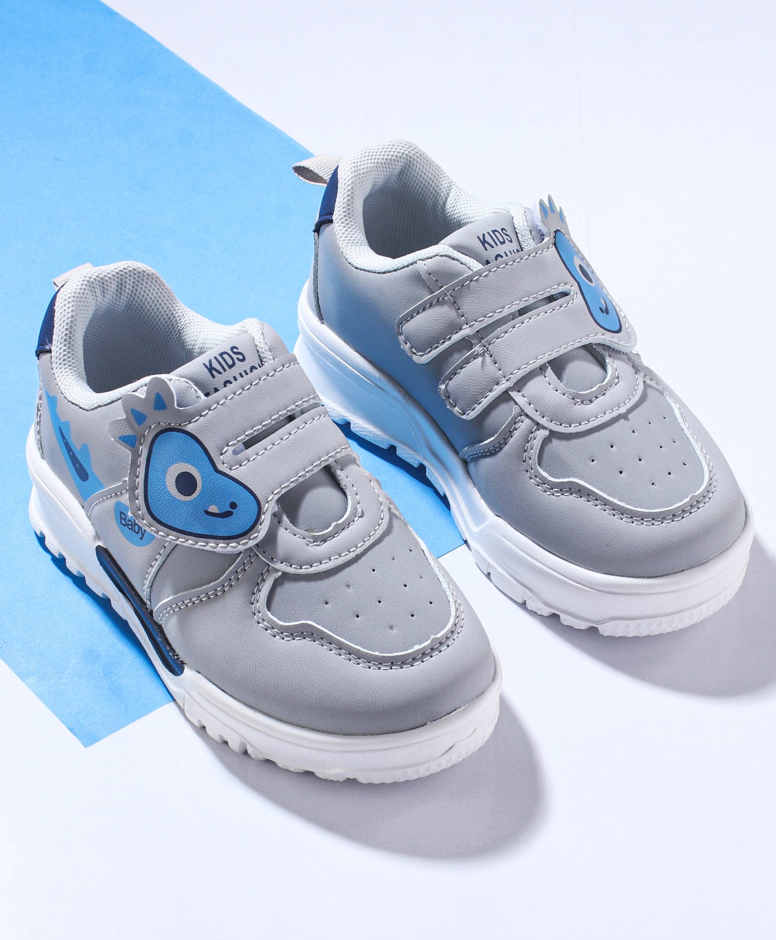 Cute Walk by Babyhug Sneaker with Velcro Closure & Animal Print - Grey-picture-25