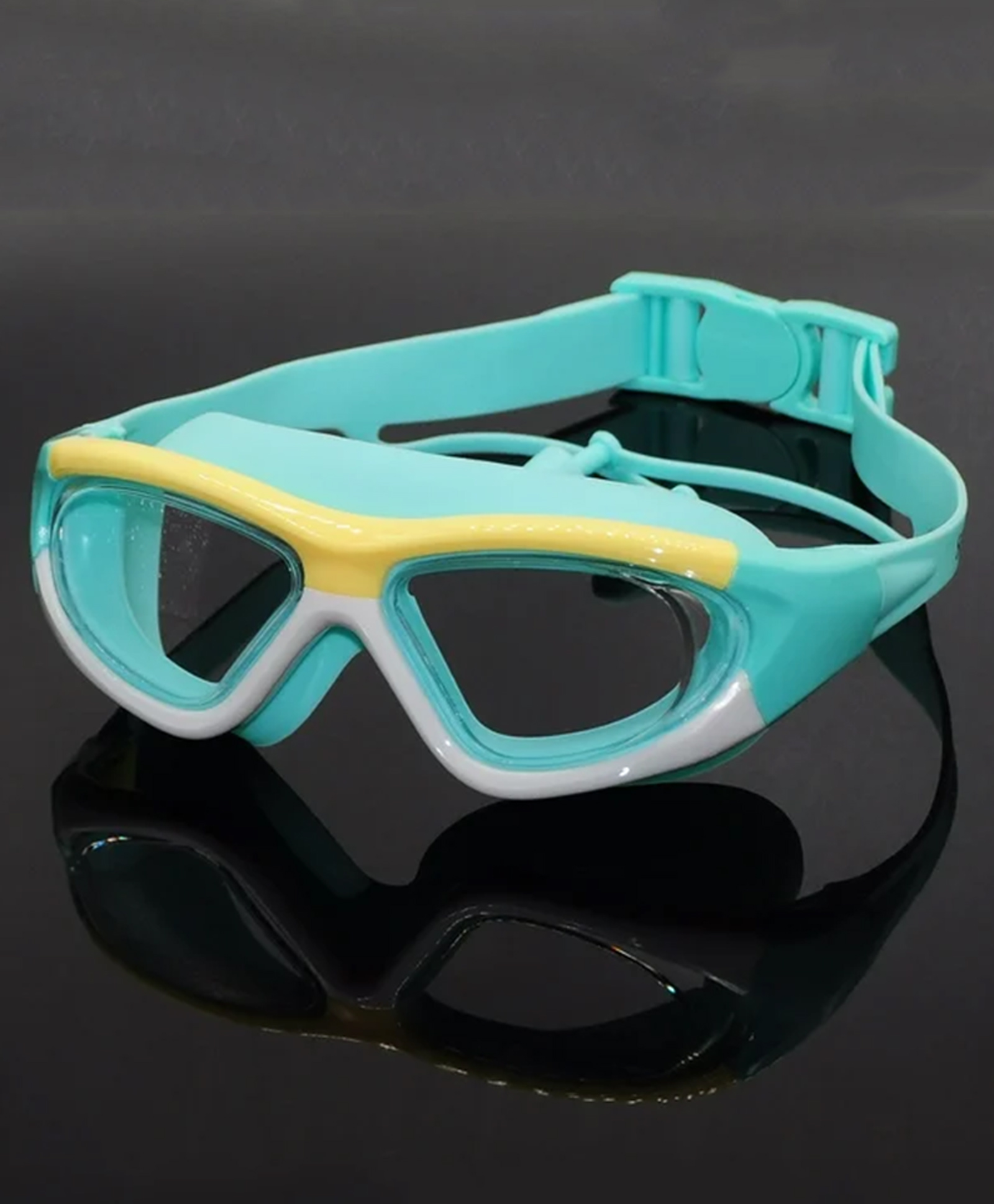 Uniquebuyin Premium, Anti-Fog Kids Swimming Goggles with Ear Plugs and,UVProtection Wide Vision with Adjustable Strap for Boys,Girls-AnyColorShip,Pack of 1-picture-20