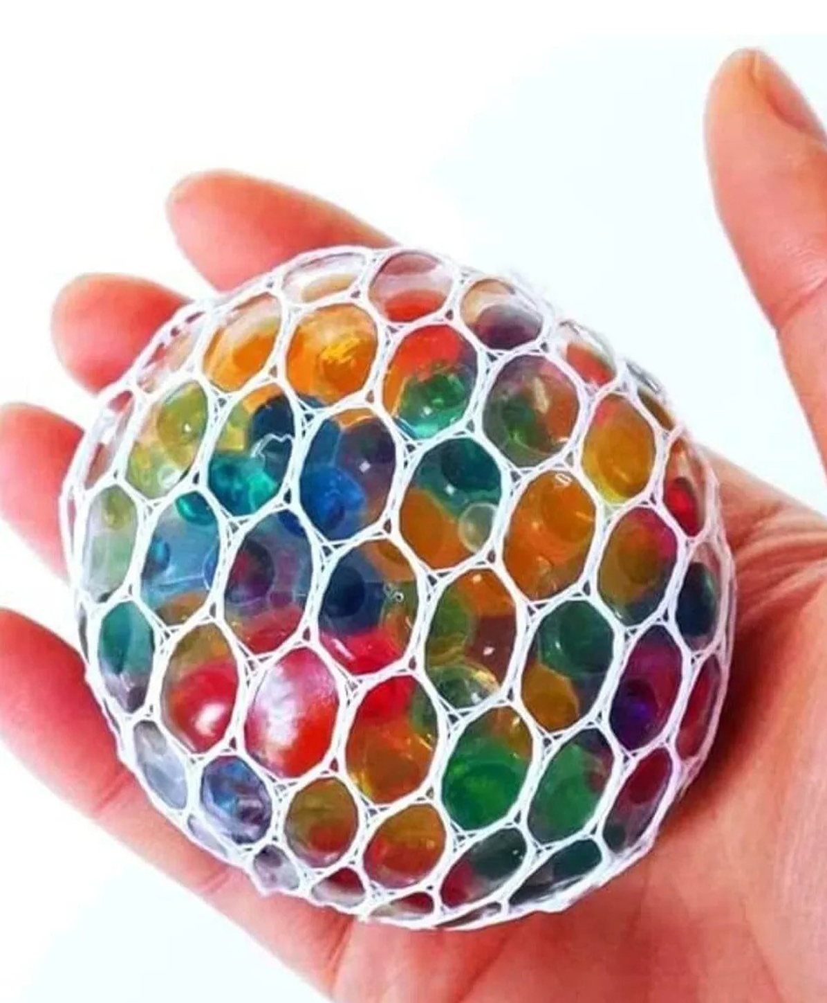 AKN TOYS Mesh Squeeze Ball (4 pcs) for Pressure Relieve, Anti-Stress, Anti-Anxiety Anti-Stress, Anti Anxiety - Multicolor-picture-20