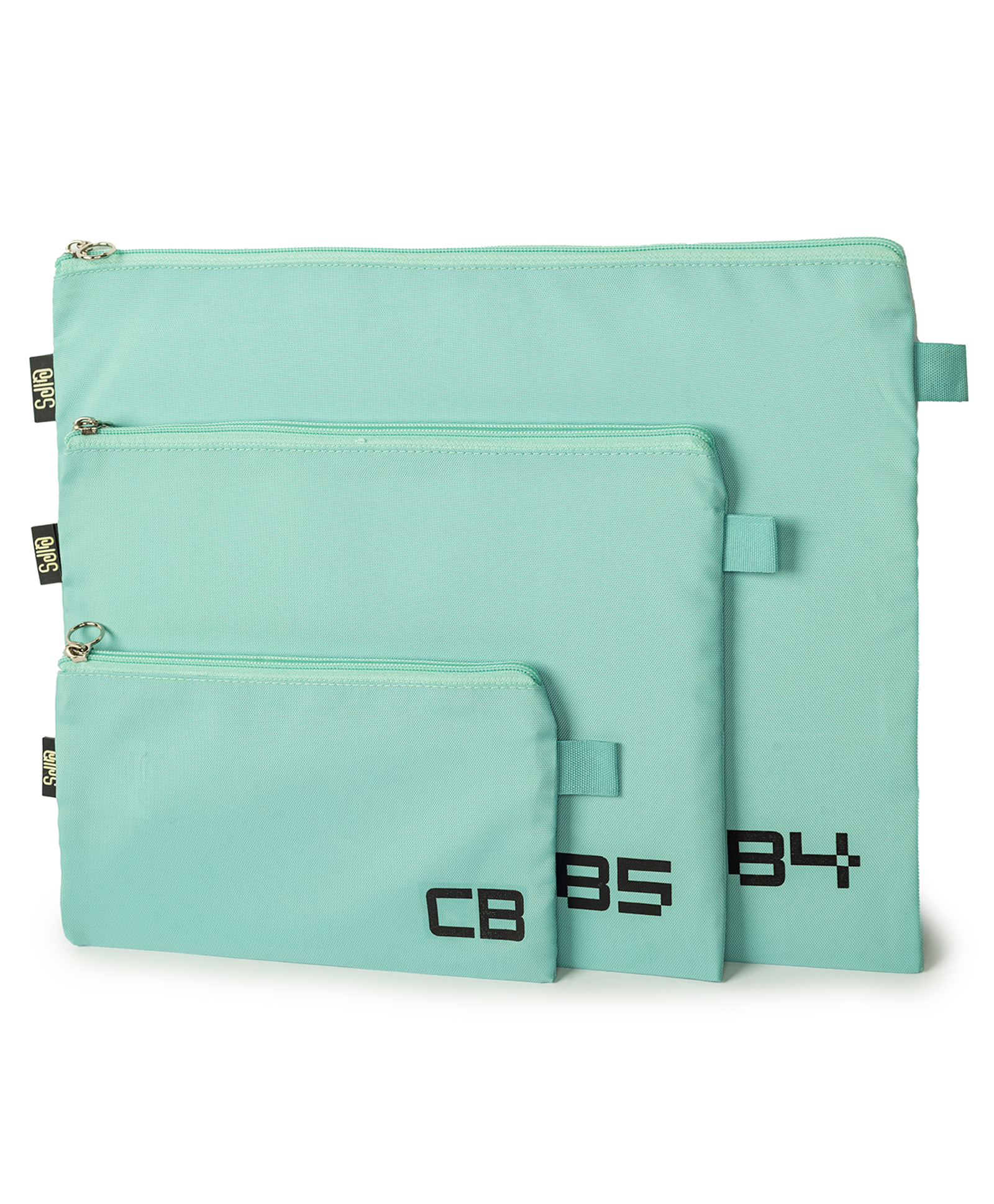 QIPS Document Organizer File Bags-Set of 3 (B4, B5 & CB)-Turquoise Blue-picture-40