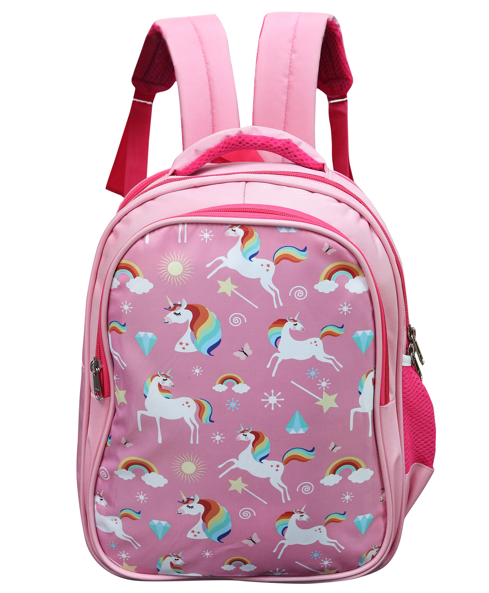 Happile Kids School Bag pink color with unicorn design (Apt for 5-10 Yrs Kids)-23 litre-height-15.4 inch-image-47