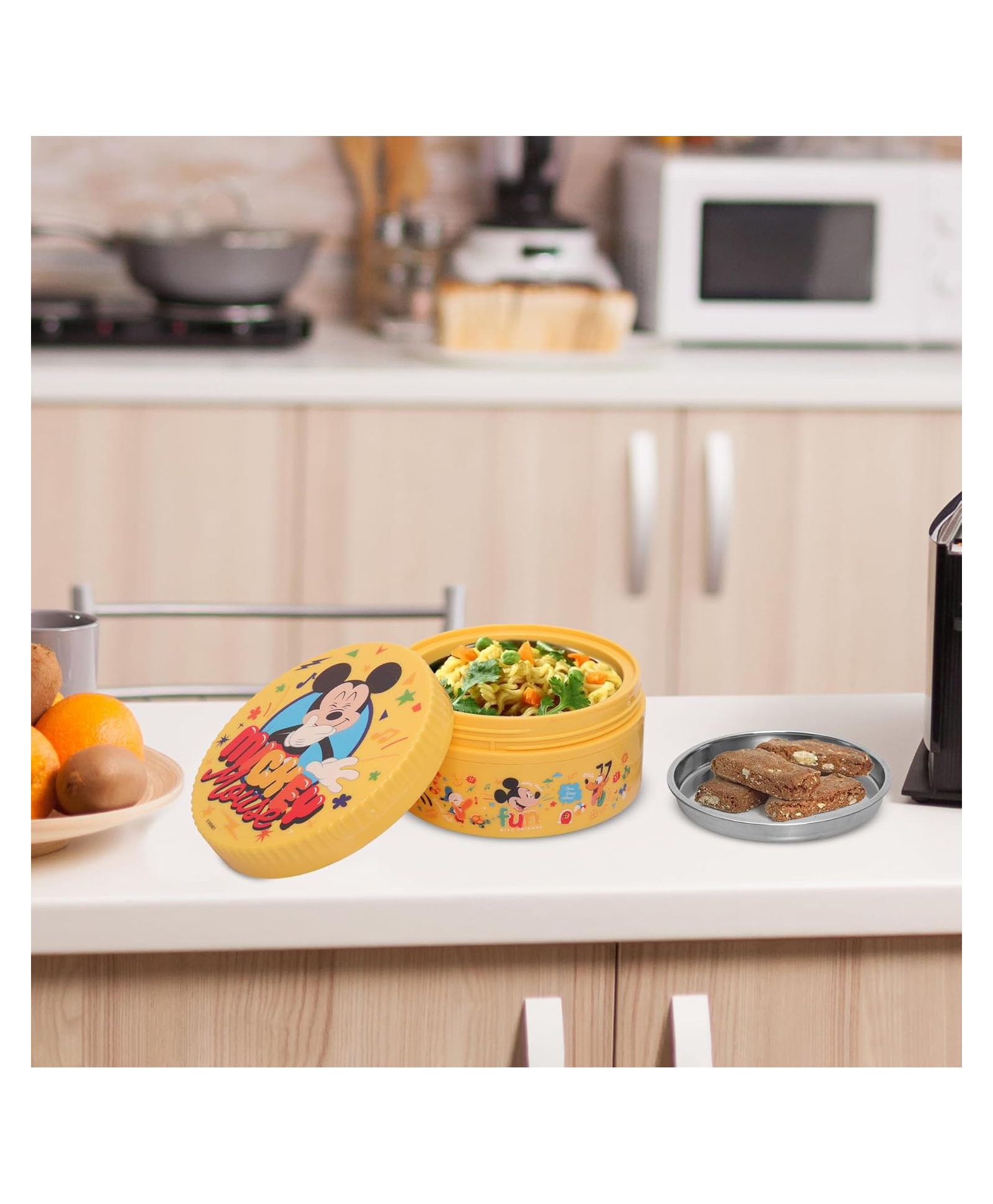 JAYPEE Unimunch PU Insulated Inner Stainless Steel Lunch Box with Steel Dish | Spillproof Ideal for Snacks & Storing Food ,375 ml , Yellow-image-49
