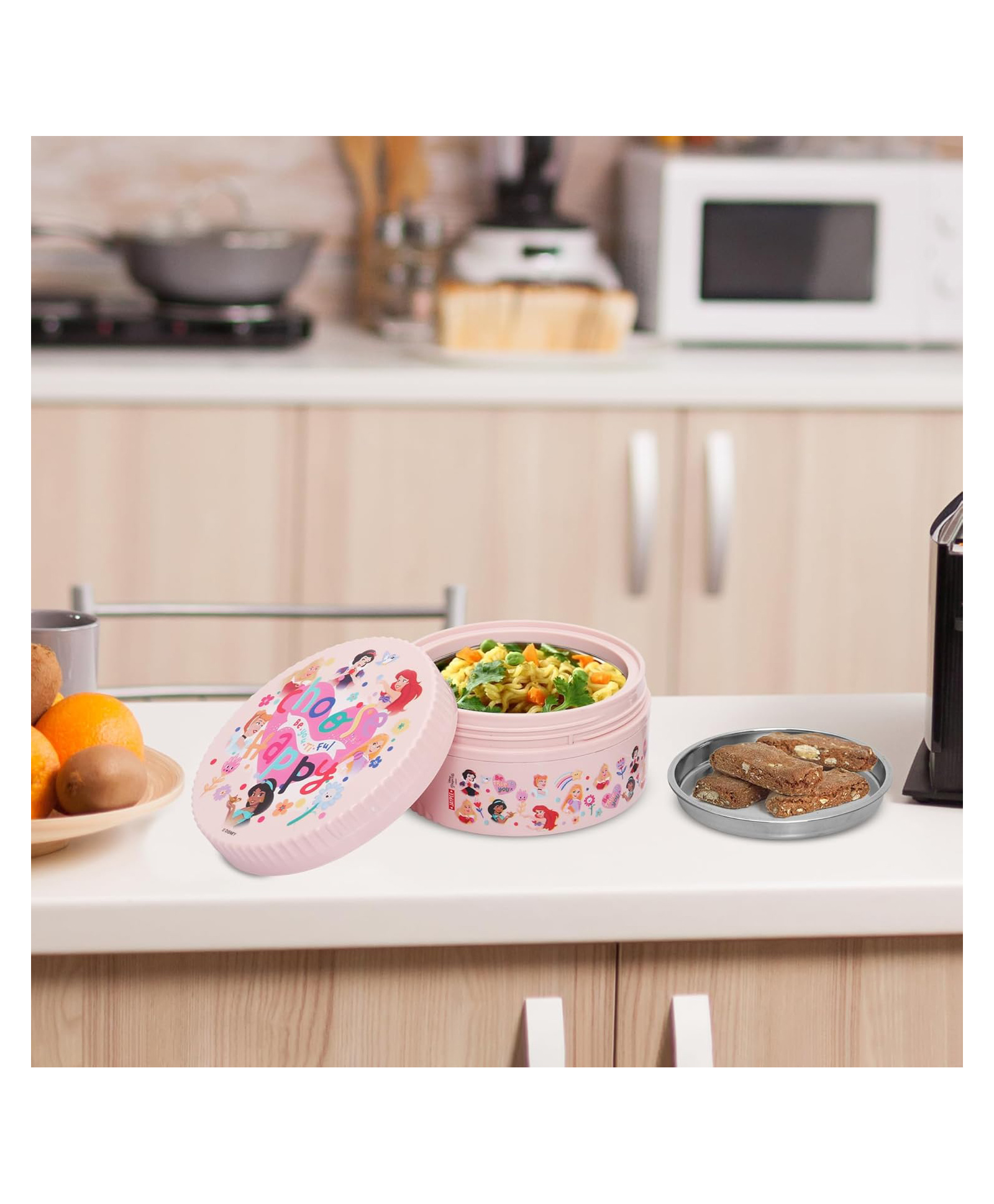JAYPEE Unimunch PU Insulated Inner Stainless Steel Lunch Box with Steel Dish | Spillproof Ideal for Snacks & Storing Food ,375 ml , Pink-picture-44