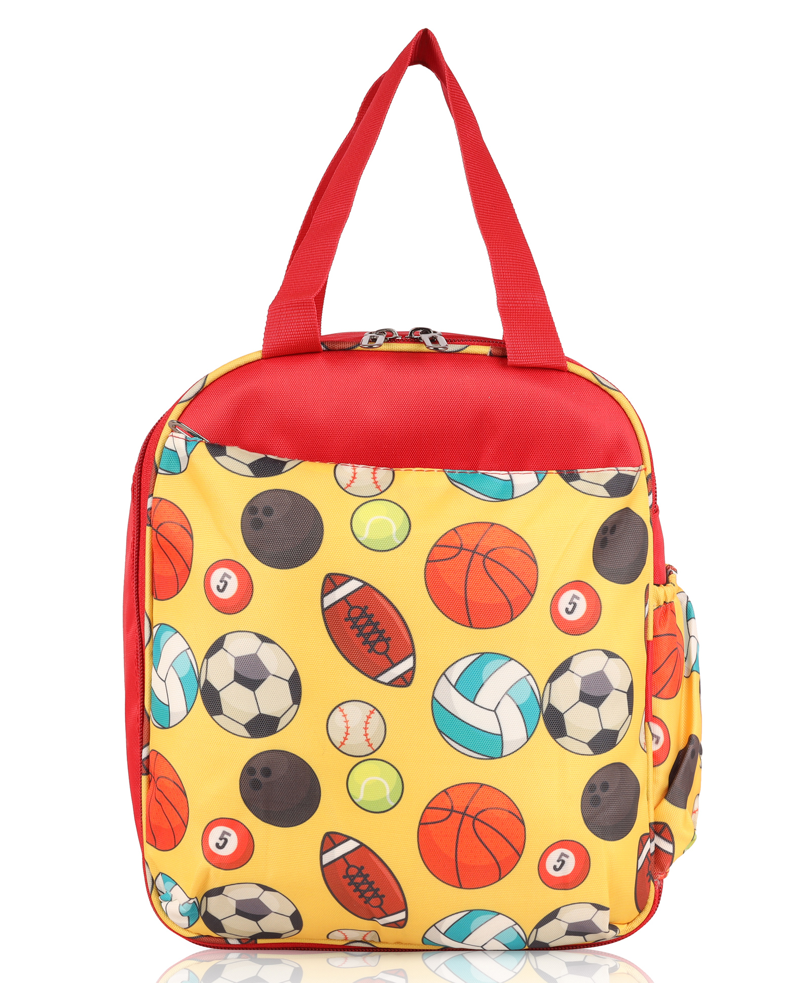 Echo Boomers Premium Football Pint Lunch BagStylish, Lightweight, Attractive, & Durable Meal Companion and versatile bag - Red & Yellow-picture-10