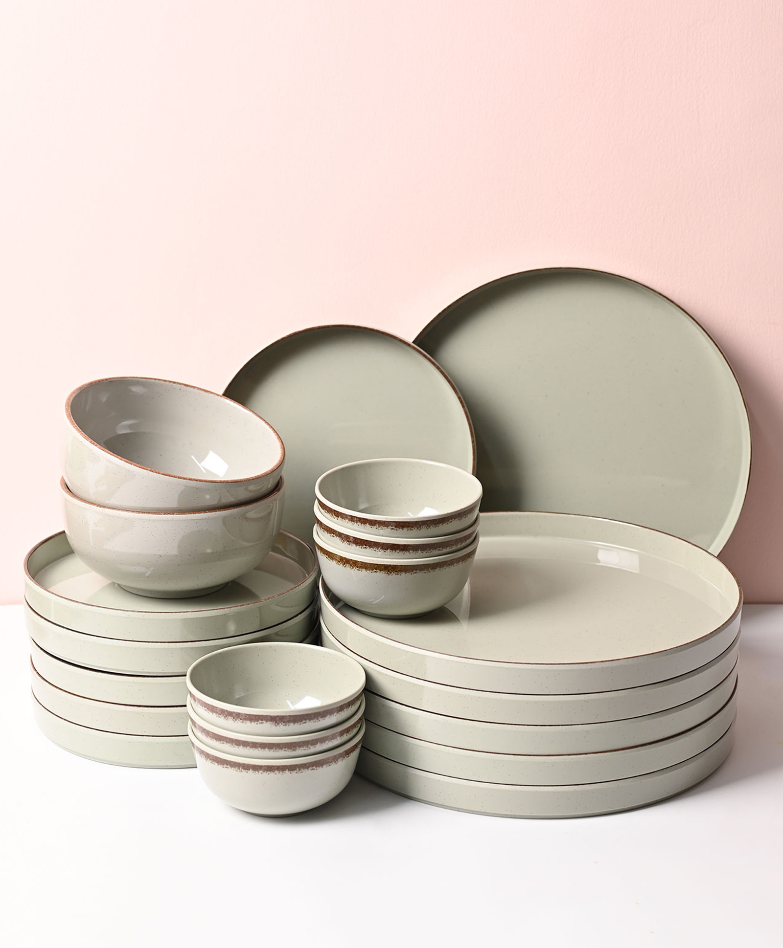voncasa Von Casa Not For Shopify - Rusty Green Plato Dinner Set - 20 Pcs-picture-47