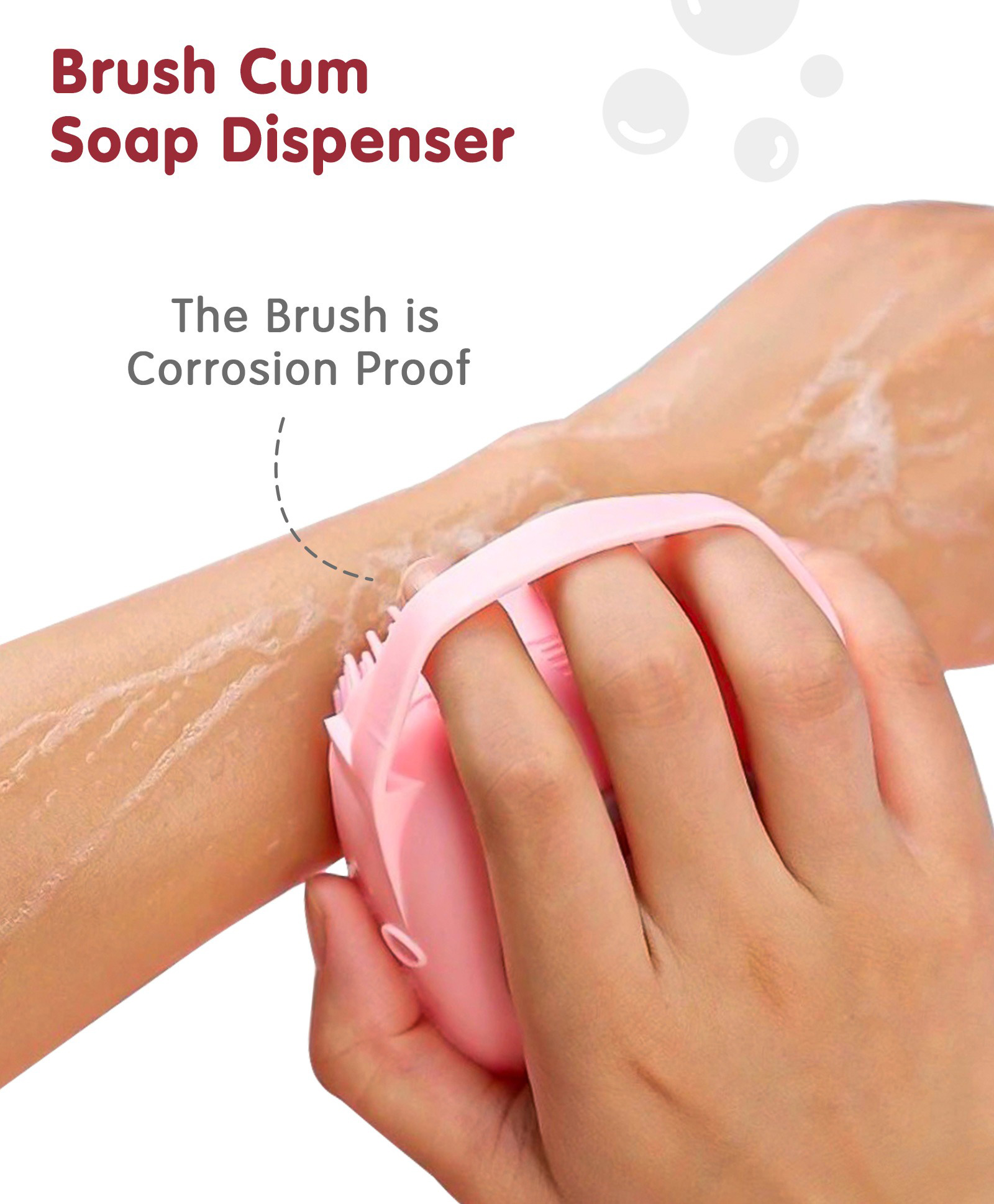 Luvlittle Silicone Massage Bath Brush - colour May Vary-picture-28