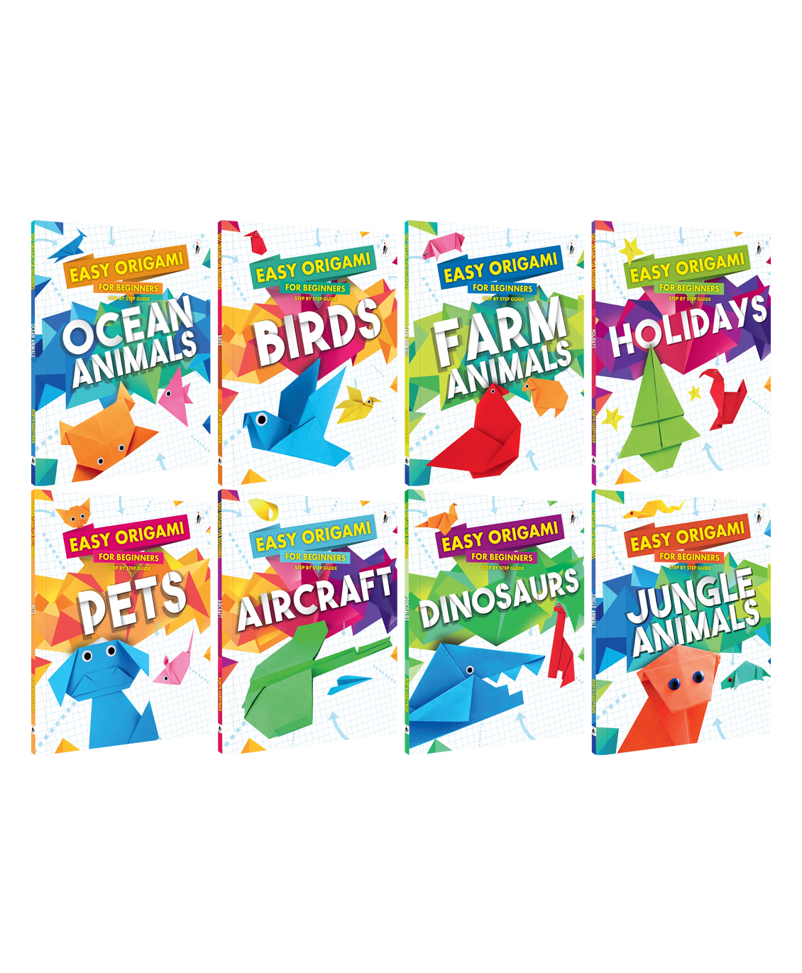 Easy Origami For Beginners Step by Step(8 Volume Set)-image-12