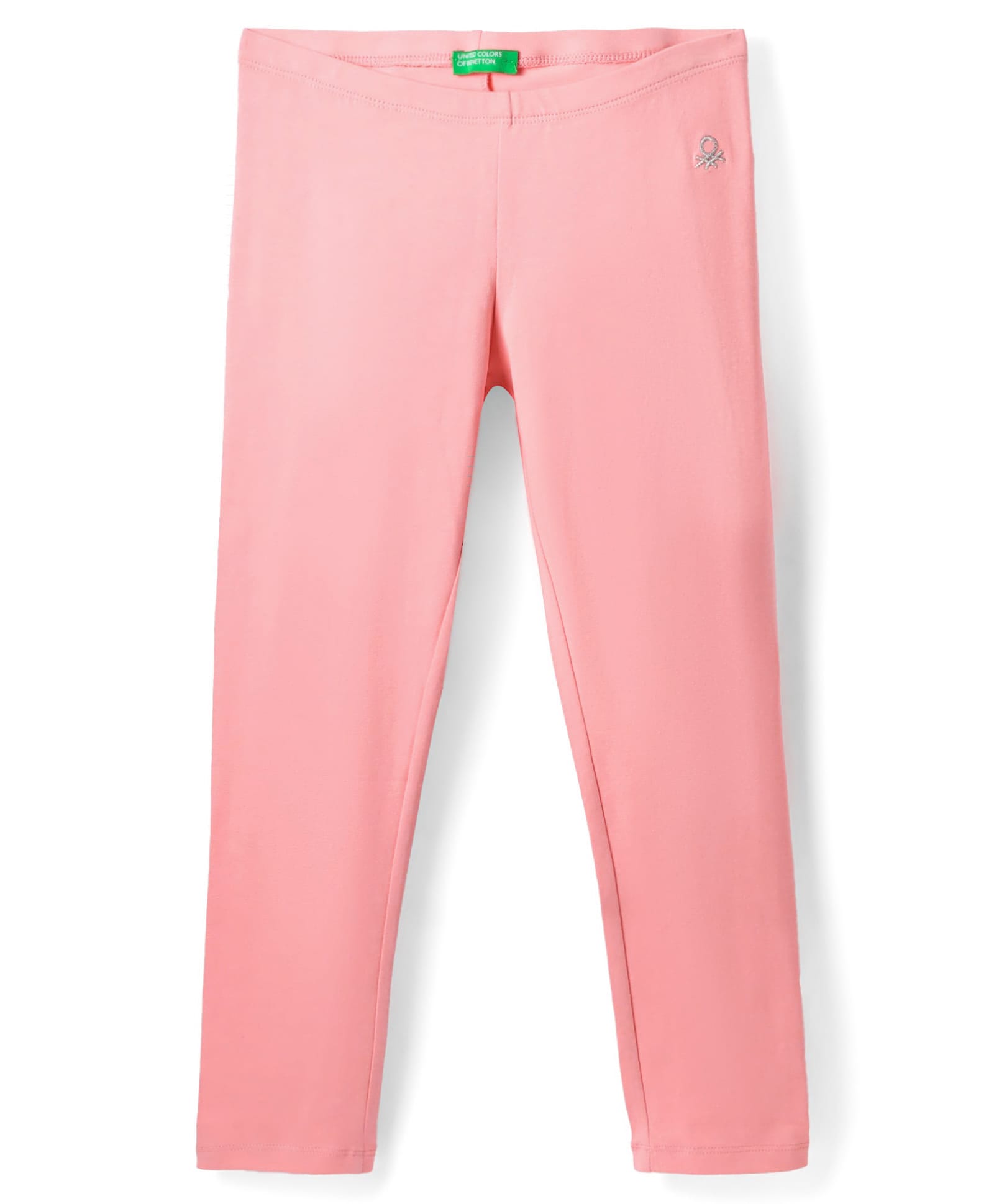UCB Cotton Elastane Knit Full Length Solid Color Leggings - Pink-picture-19