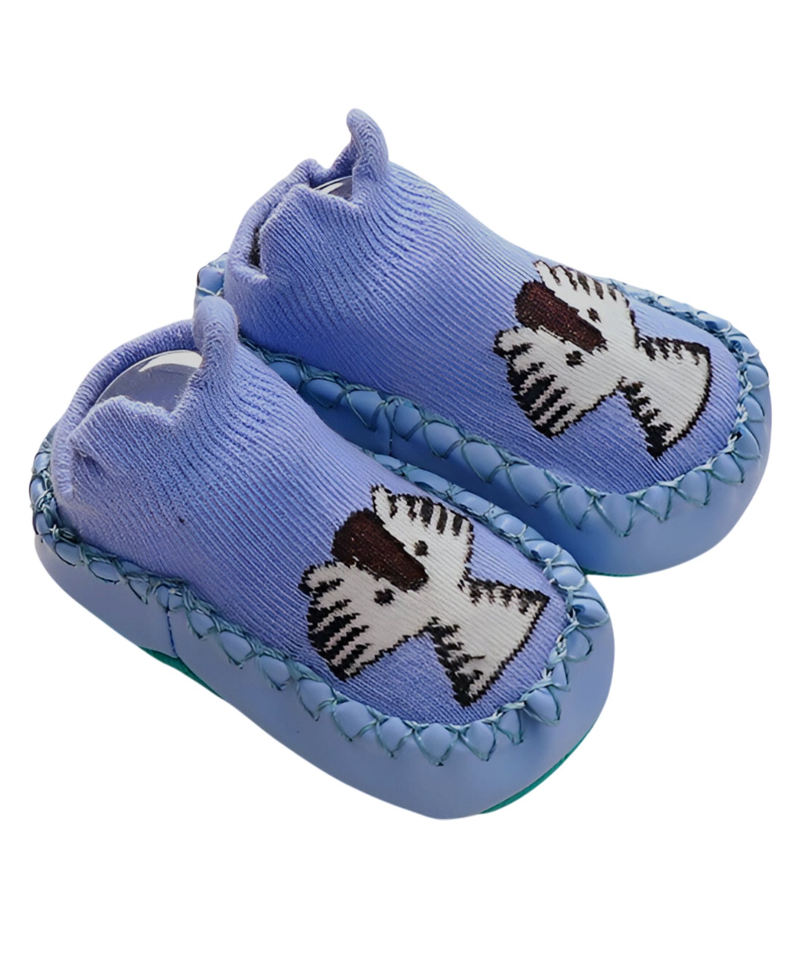 MOMISY Cotton Baby Animal Designed Sock Shoes - Purple-picture-22