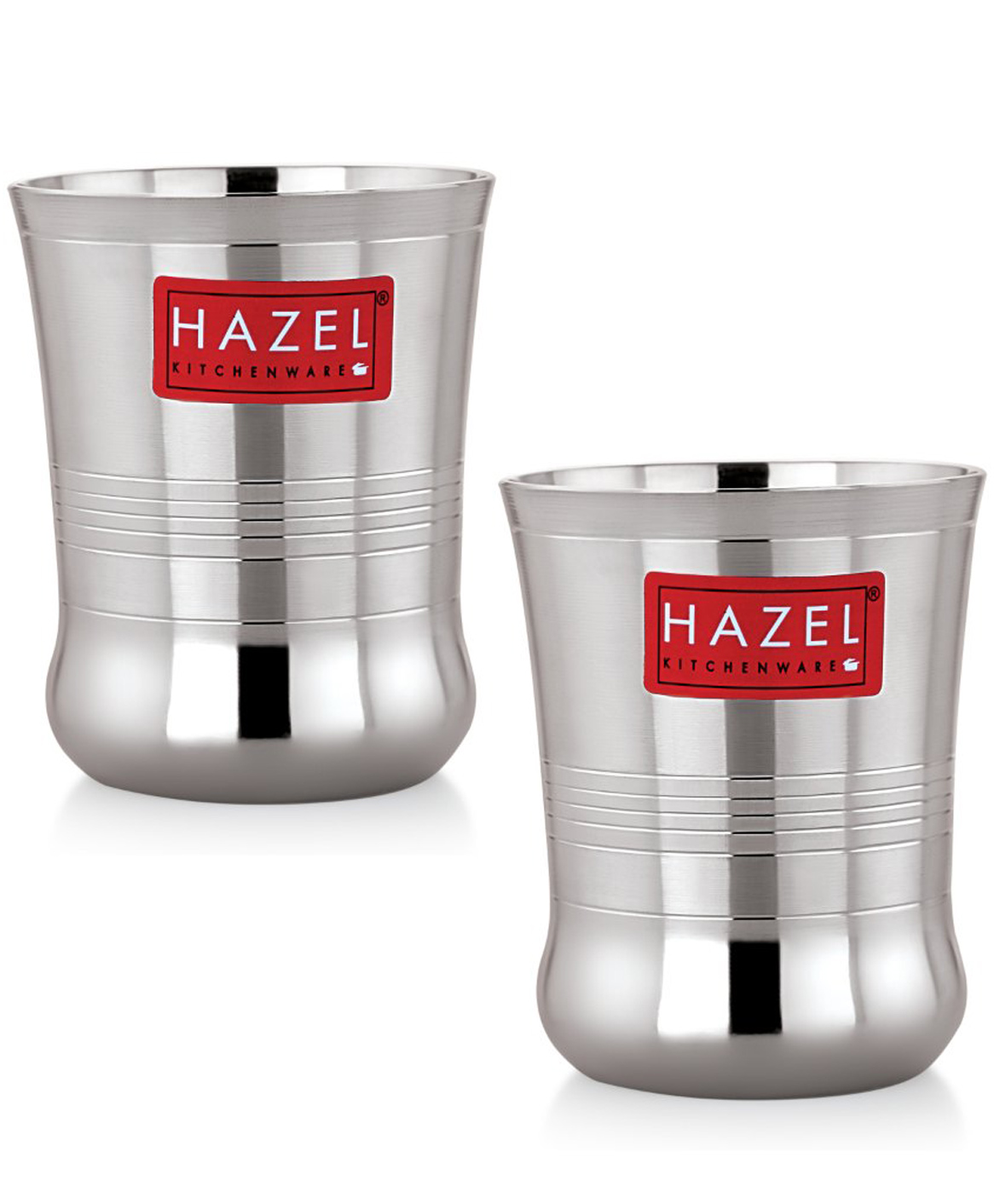 HAZEL Stainless Steel Toddler Glass Set of 2, 200ml, Unbreakable Cups for Water, Juice & Milkshake-picture-19