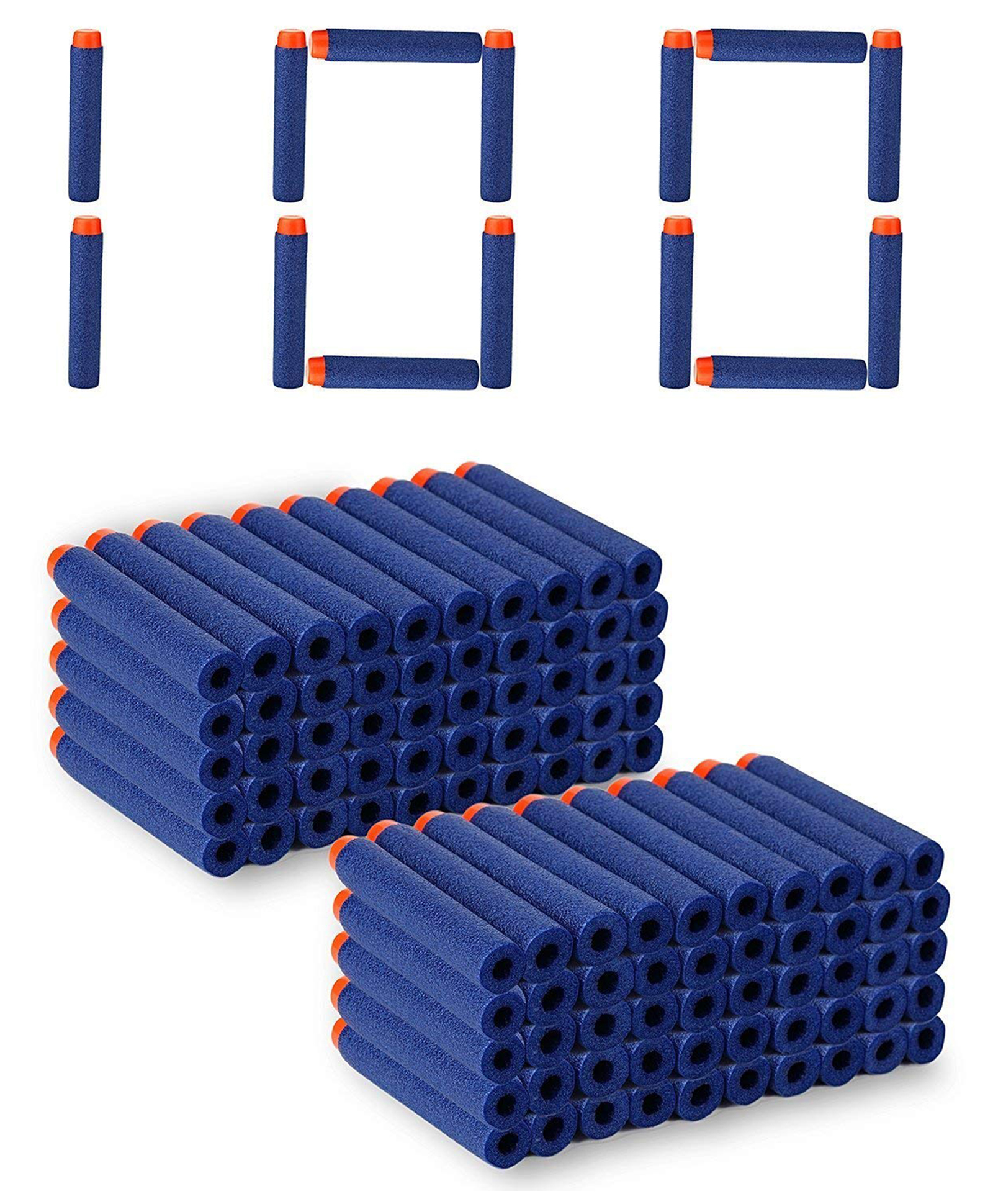 Magicwand Universal Suction Darts Foam Bullet Refills for Guns100 Darts70 mm by 14 mm-picture-27