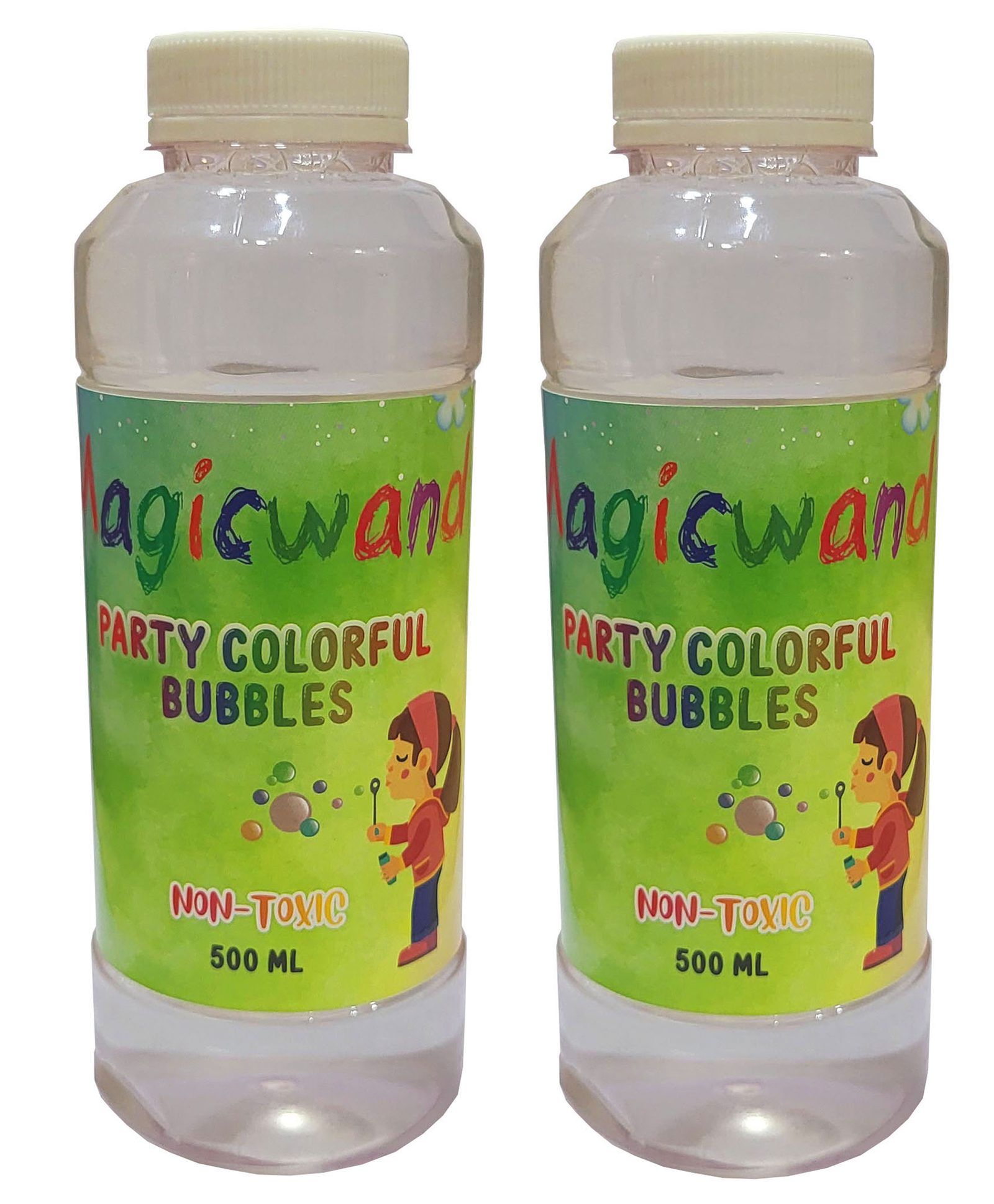 Magicwand Bubble Gun Refill Liquid 500 ml Bottle Please Do Not Add Water,Use As Delivered-image-4