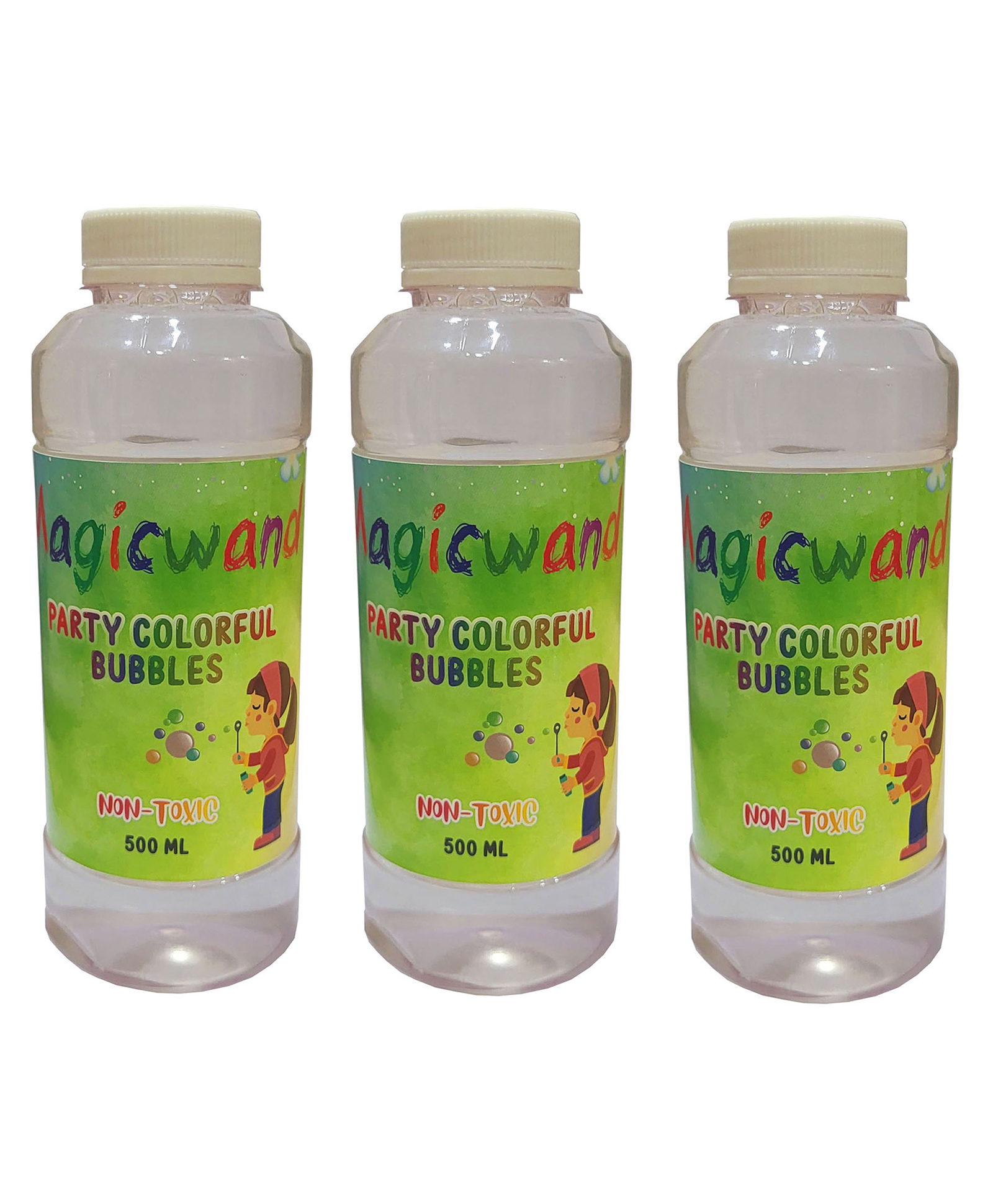 Magicwand Bubble Gun Refill Liquid 1.5 Litre Bottles Please Do Not Add Water,Use As Delivered-image-3