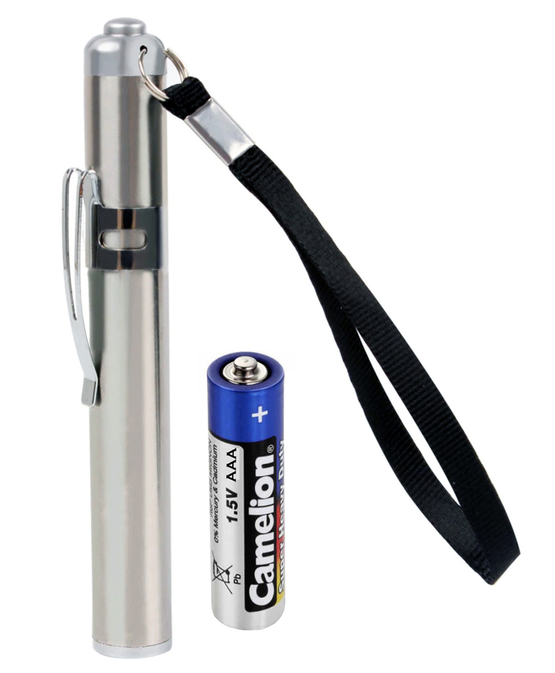 Magicwand Round Moon Shaped Light Steel Torch with Convex CREE Led & Shirt Clip-image-10