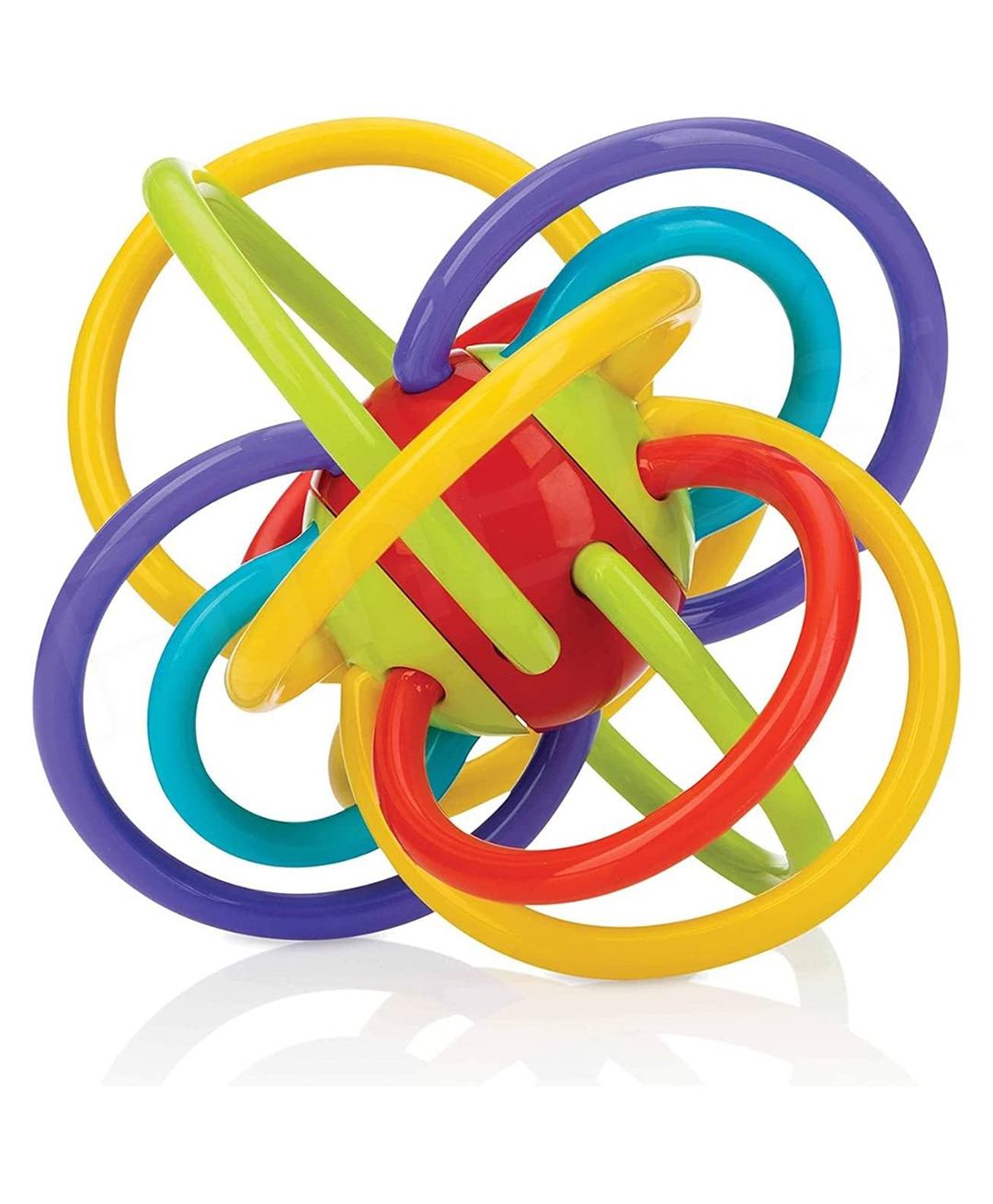 Magicwand Sensory Baby Teether Tube Ball Loopi Toy for New Borns 100% Safe & Non-ToxicPack of 1Multi-Colored-picture-14