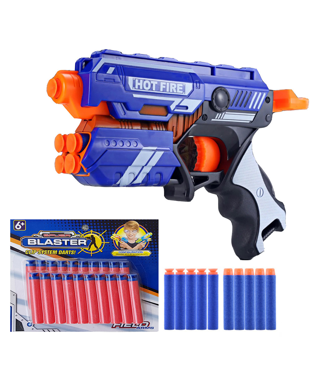 Magicwand ABS Plastic Foam Blaster Gun with Free 30 Bullets 6 Yrs & UpPack of 1 Gun & 30 Free Bullets Multi-Colored-picture-4