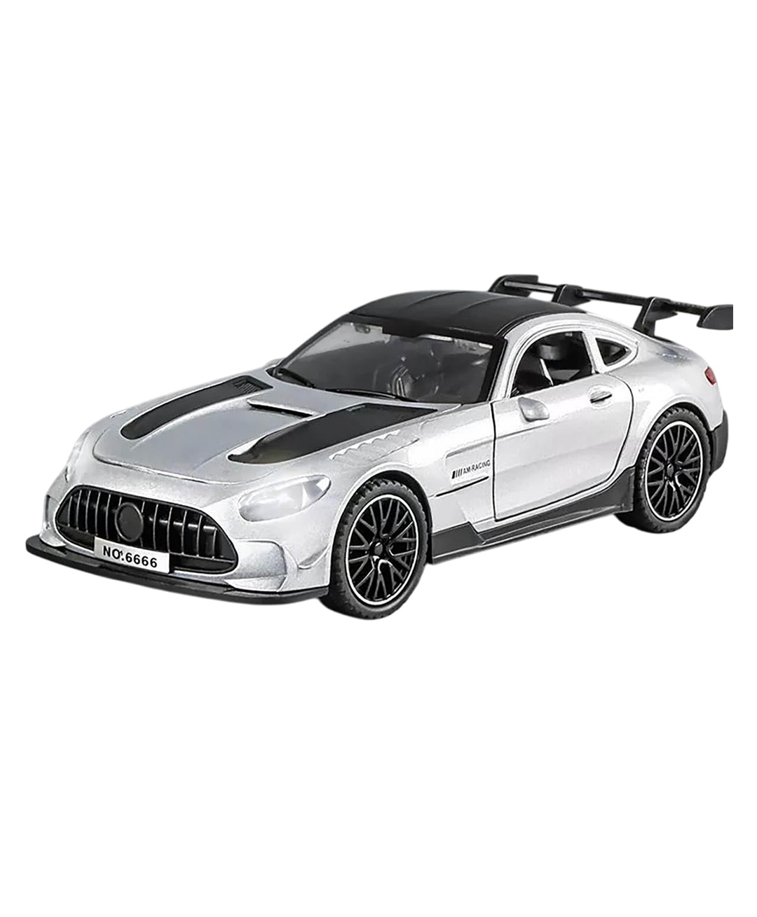 Magicwand 1:32 Scale Die-Cast Metal AMG-GT3 Car with 4 Openable Doors,Pull Back Action,Blinking Lights Pack of 1 Colors as Per Stock-picture-19