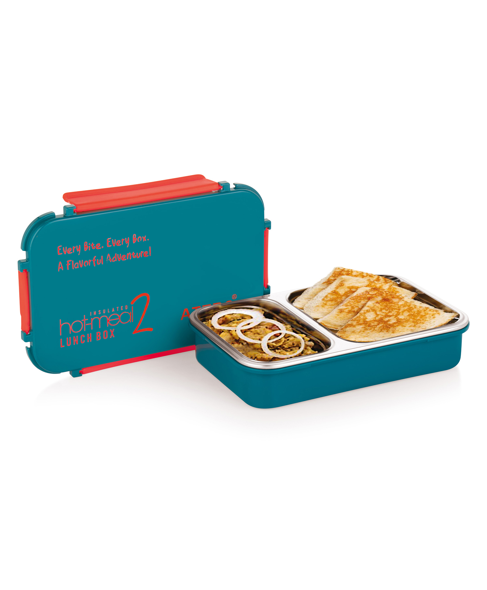 ATTRO Hot Meal Stainless Steel Insulated Lunch Box 800 ml - Teal Blue-picture-12