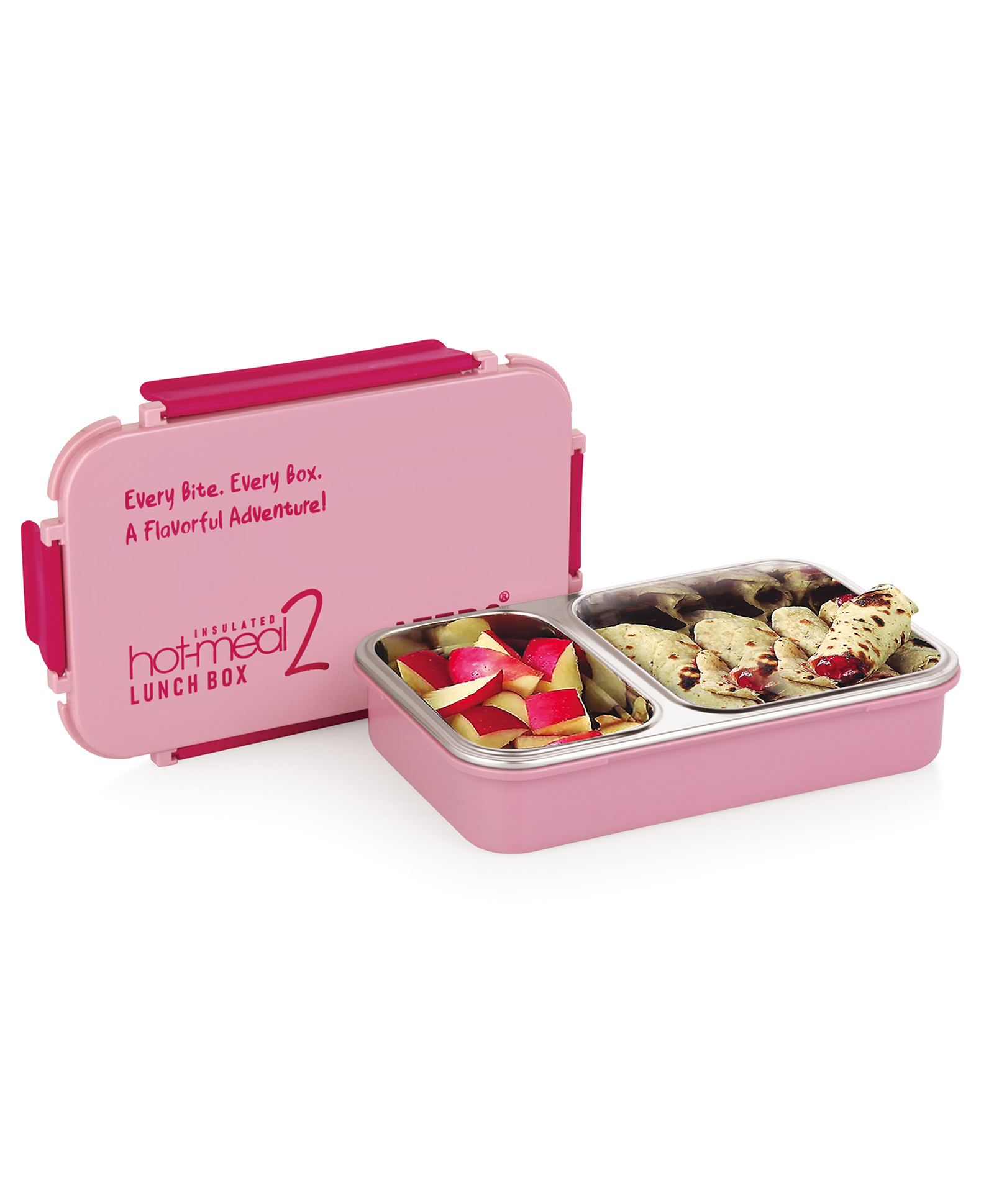 ATTRO Hot Meal Stainless Steel Insulated Lunch Box 800 ml - Pink-picture-7