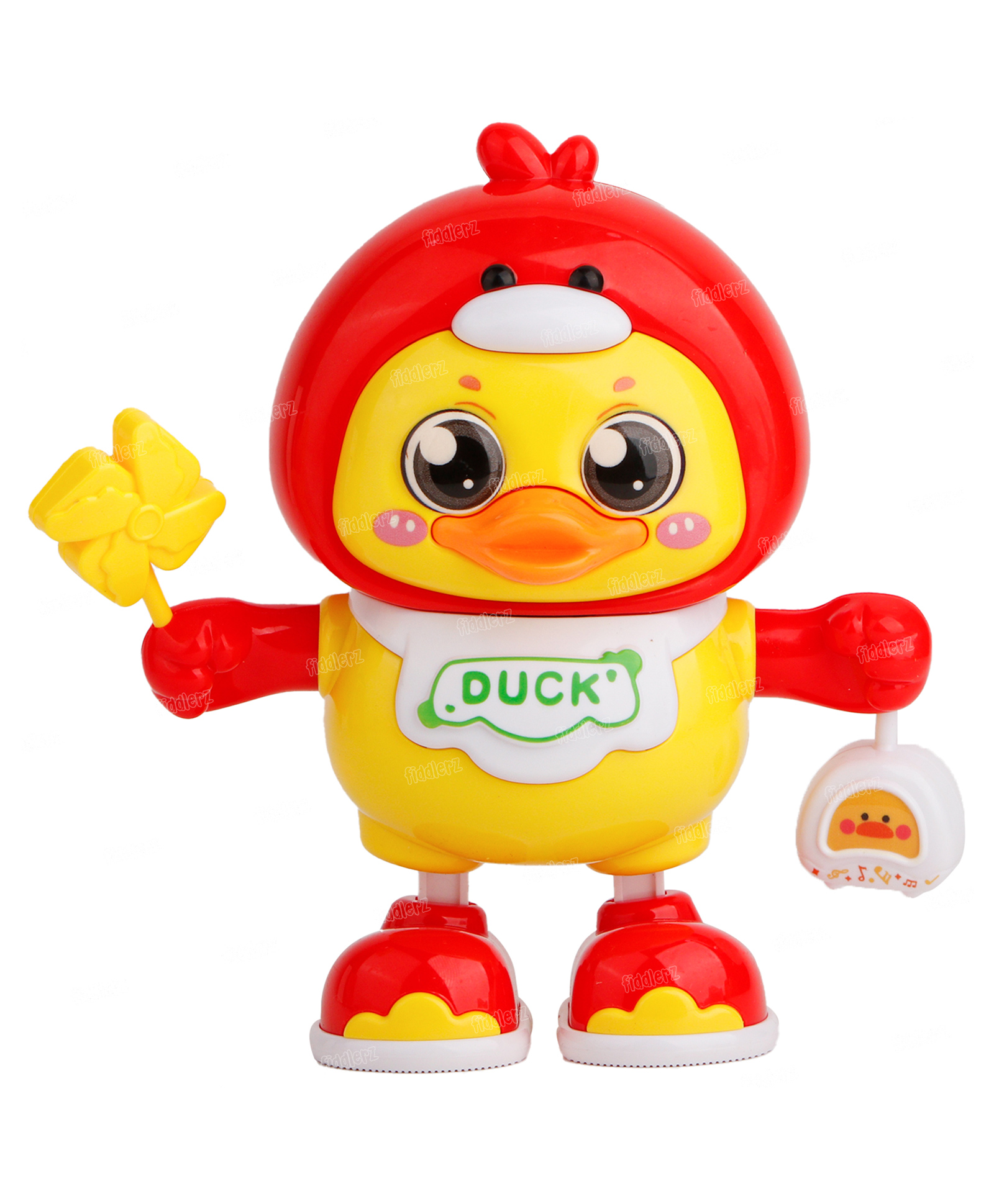 Fiddlerz Dancing Duck Toy with Music Colorful Lights Swinging Arms and Feet Battery Operated Educational Fun Gift (Random Color)-image-15