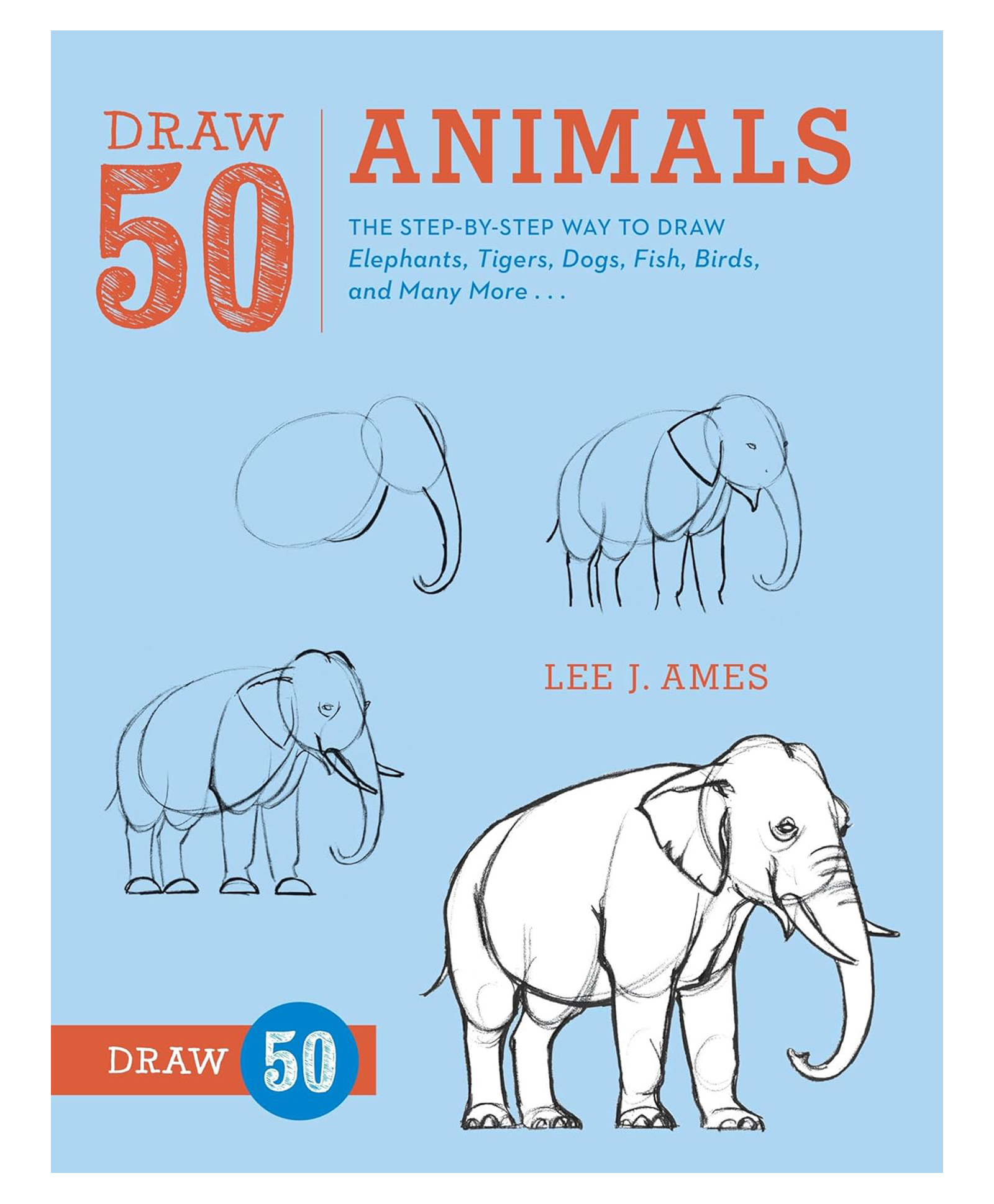 penguin random house Draw 50 Animals Drawing Book -English-picture-16