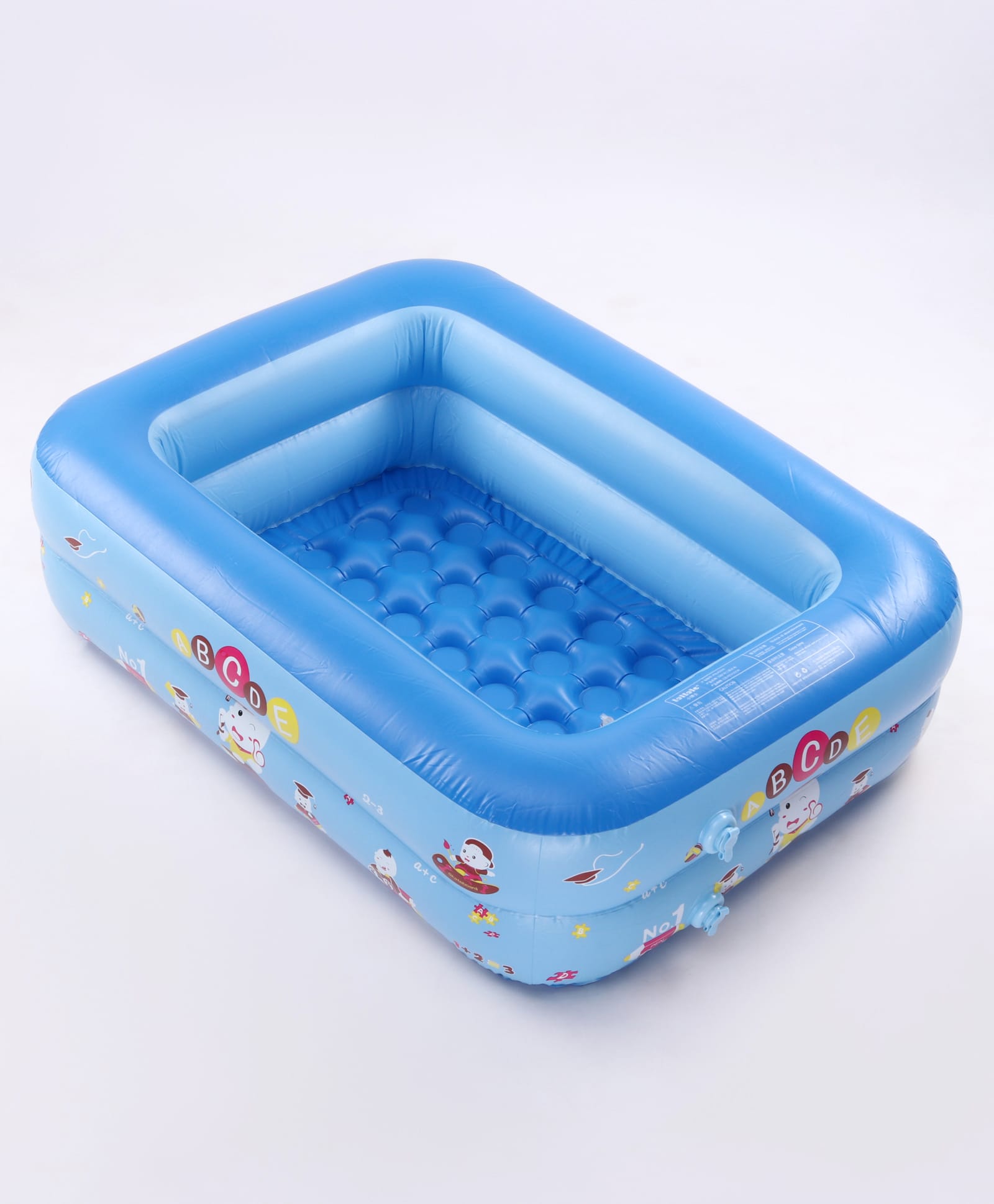 fab n funky Inflatable Baby Bath Tub| Durable Long-lasting Material| Easy to Inflate| Cushioned Bottom - Blue-picture-18