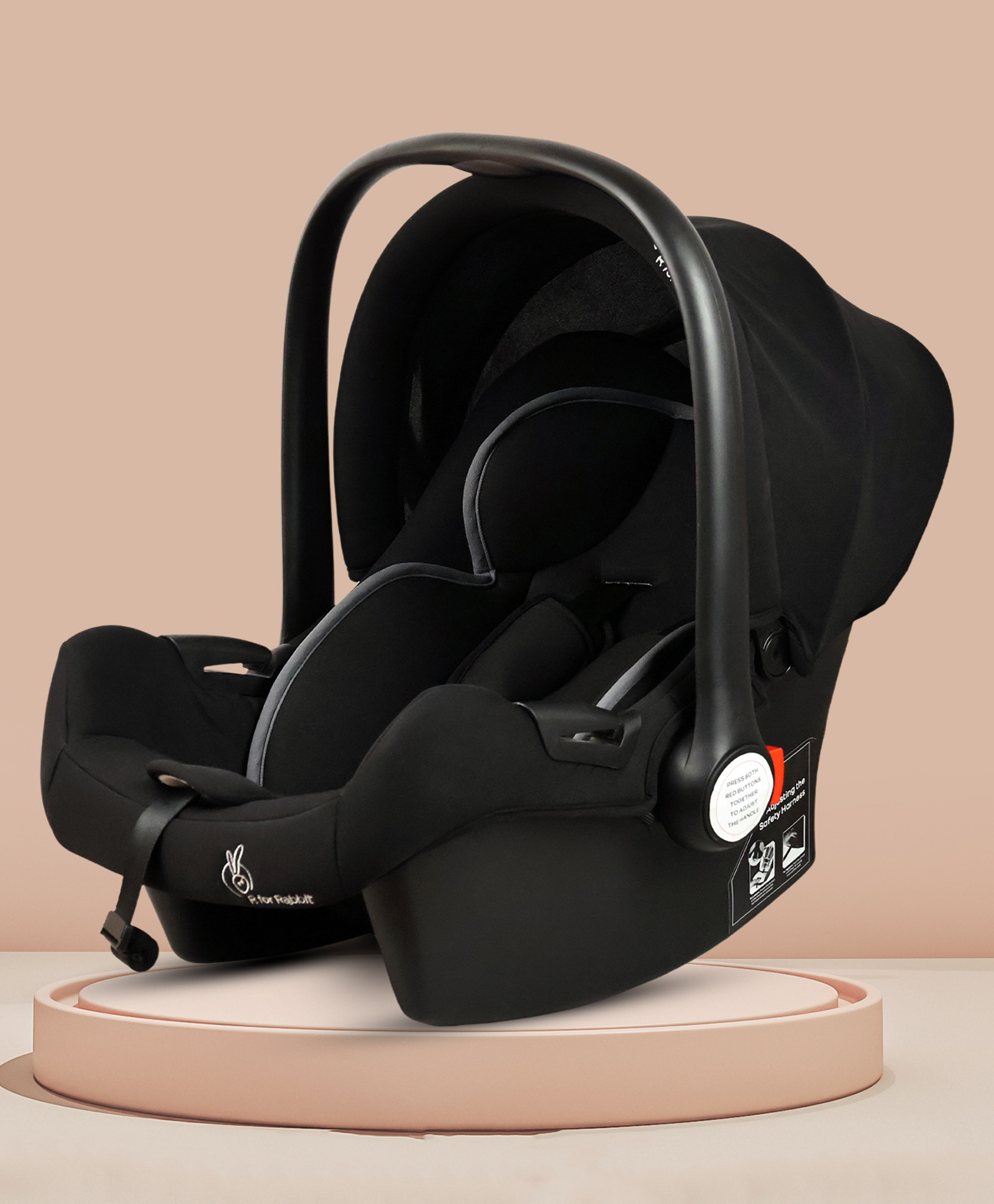R for Rabbit 3 in 1 Picaboo Sportz Baby Carry Cot, Feeding Chair & Rocker - Black-picture-19