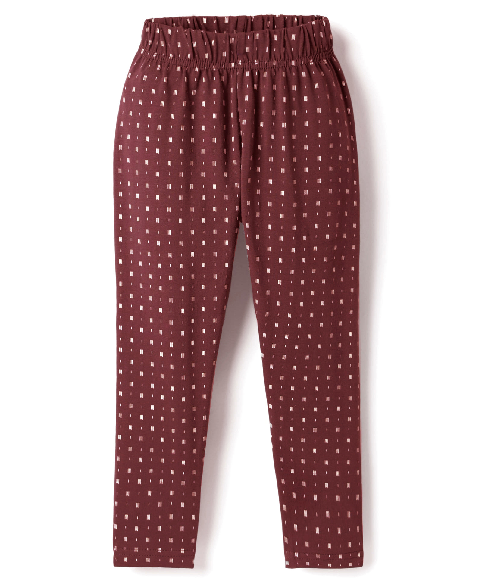 Evimo Single Jersey Knit Full Length Printed Leggings - Black-picture-14