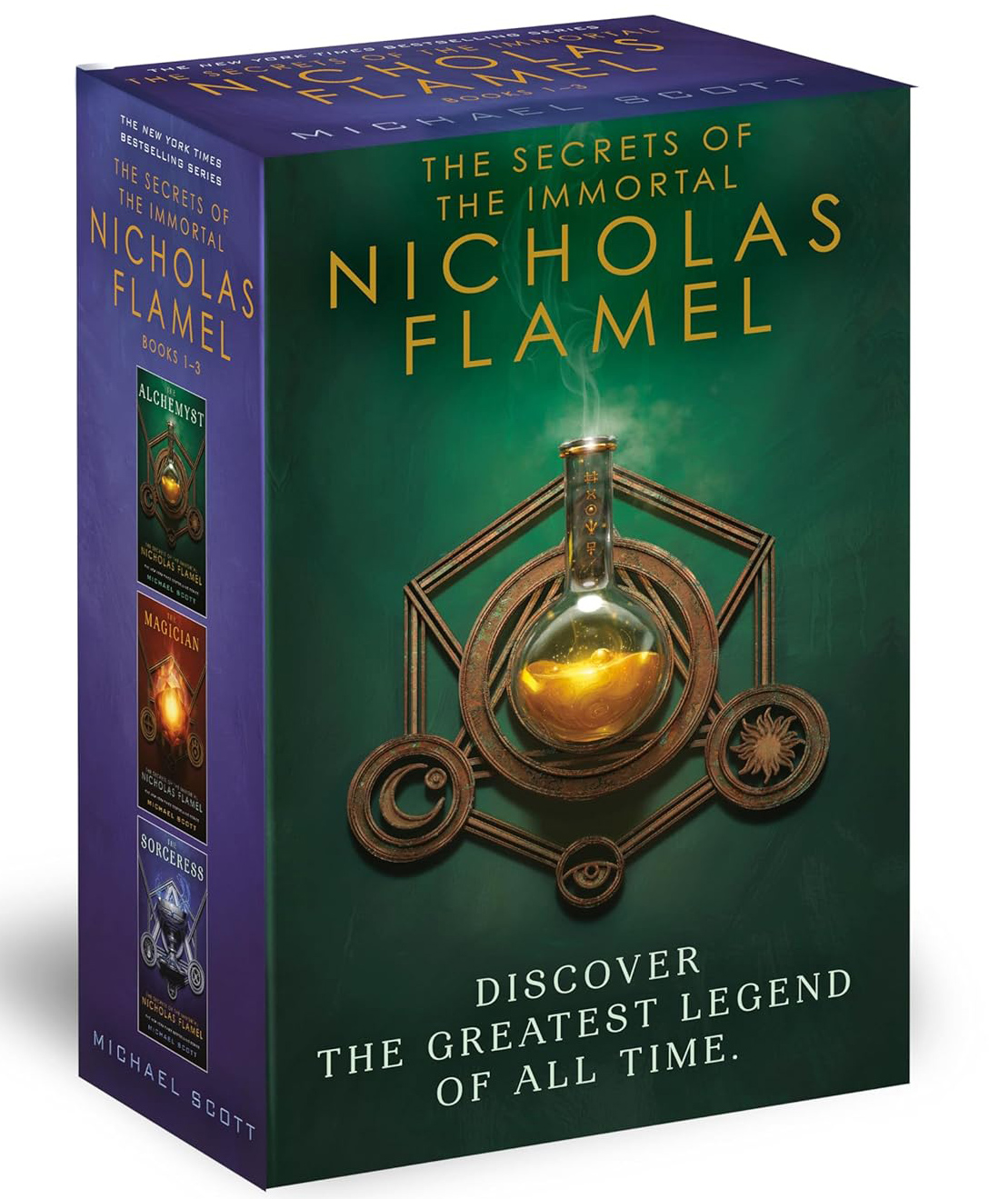 penguin random house The Secrets of the Immortal Nicholas Flamel Story Book Set of 3 by Michael Scott - English-picture-19