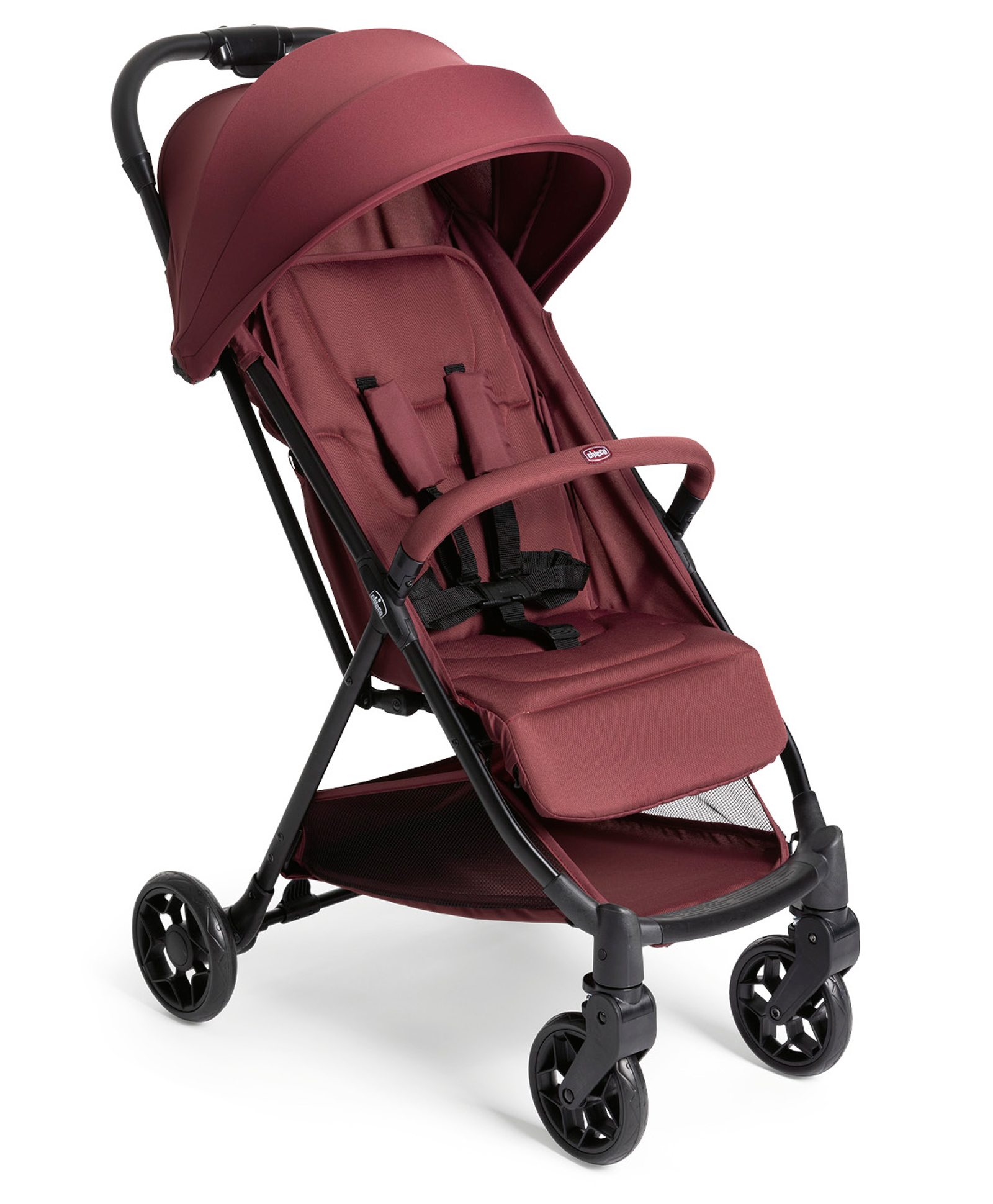 Chicco Urbino Ruby Stroller With Smart Folding & Protective Canopy - Maroon-picture-15