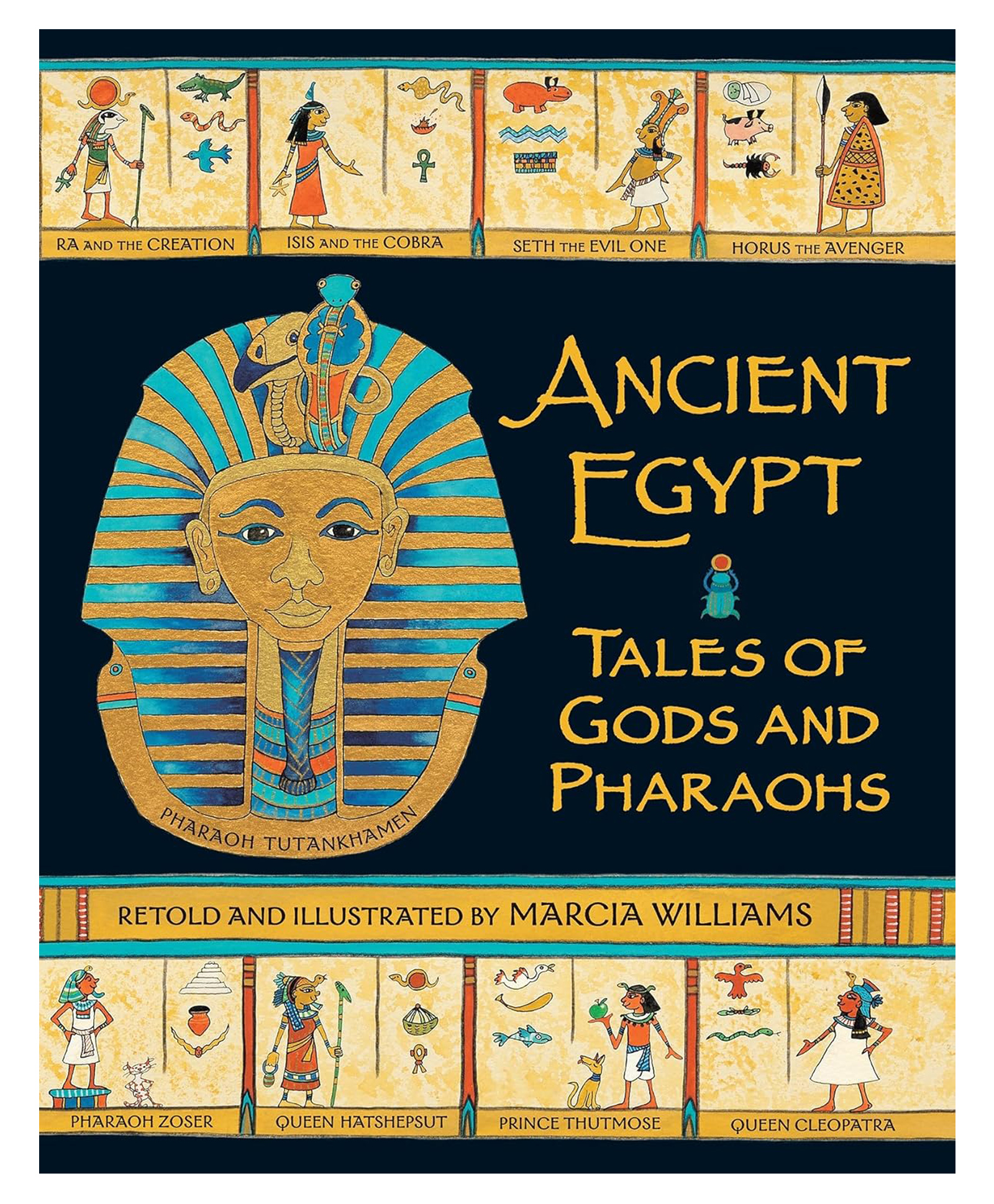 Ancient Egypt: Tales of Gods and Pharaoh Story Book By Marcia Williams - English-image-46