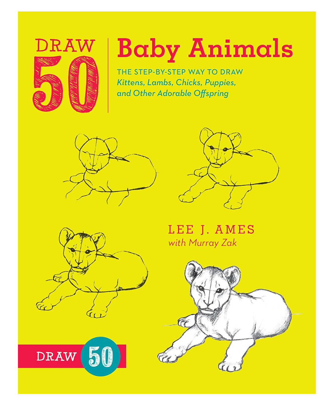 Draw 50 Baby Animals Book by Lee J. Ames - English-image-7