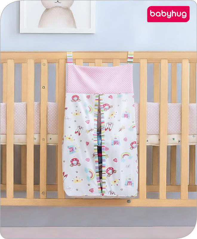 Babyhug Diaper Stacker Transport Print - Pink| Easy to Install| Smart Storage| Machine Washable| Easy Access-picture-10