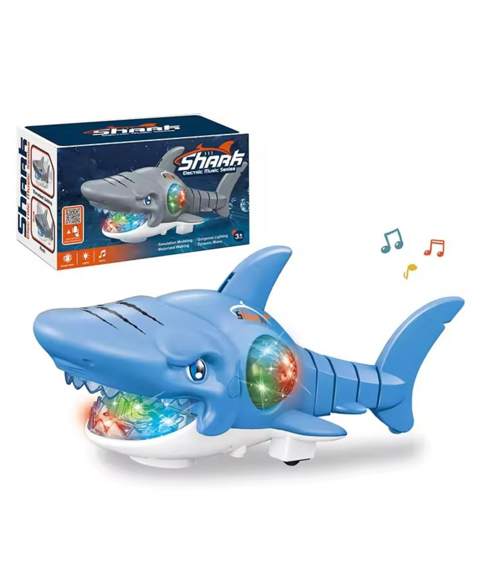 YAMAMA Electronic Shark Toys With Lights And Soothing Music Movable Animal Toy for Outdoor Musical Toys For Kids - (Pack of 1 - Color May Vary)-picture-31