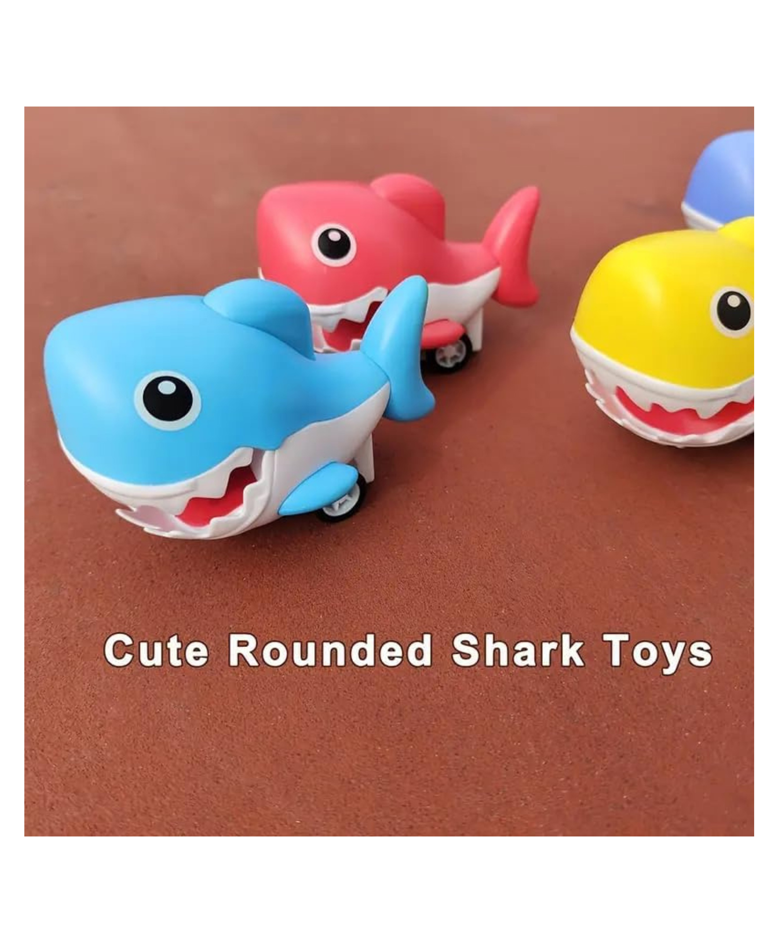 YAMAMA Press to Go Inertial Cute Shark Fish Toy for Kids Safe And Durable Baby Interactive Toy for Toddlers - (Pack of 3 - Color May Vary)-picture-17
