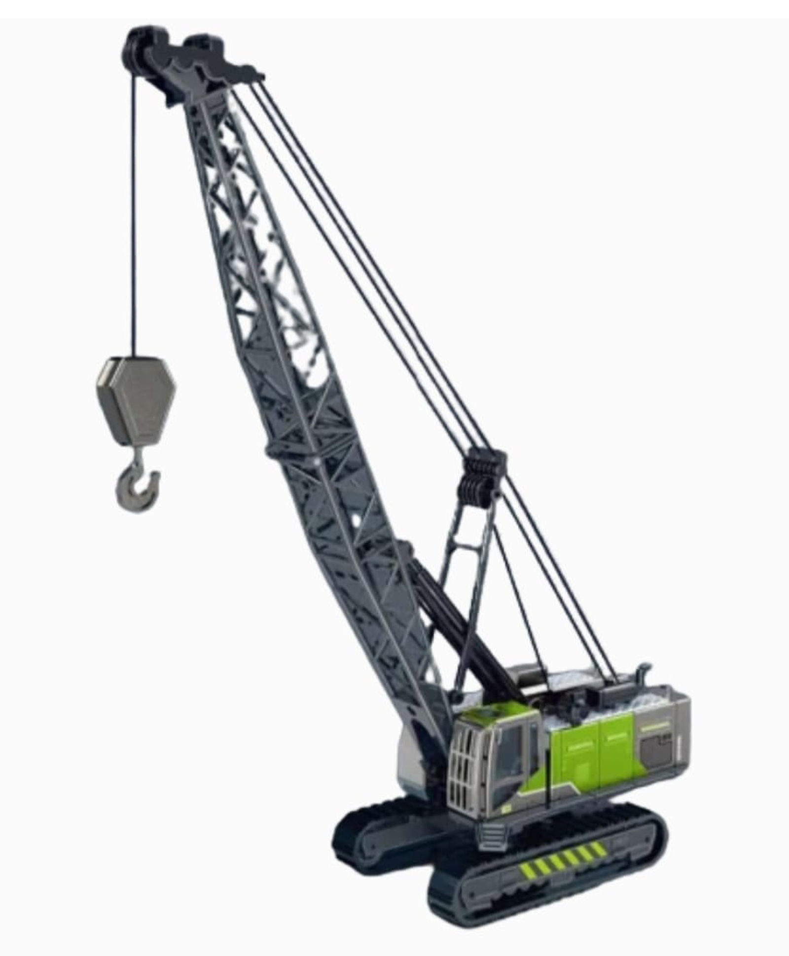 YAMAMA 1:55 Die-cast Metal Tower Crane Construction Vehicle Friction Powered Toys For Kids With All Moving Parts Kids Development Toys - Multicolor-picture-21