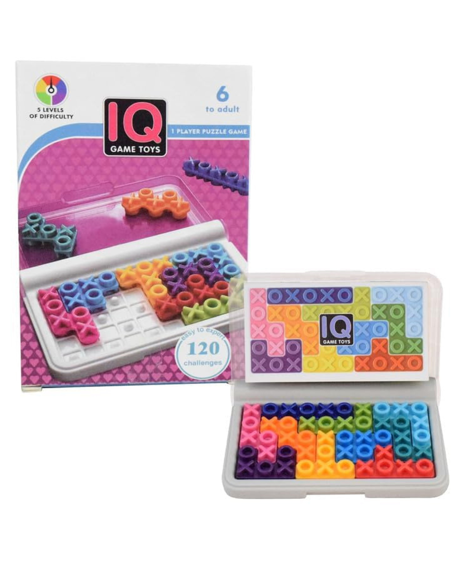 YAMAMA Fun Puzzle IQ Toys for Kids and Adults 120 Challenges, 5 Levels of Difficulty, Enhances Logic and Problem-Solving Skills Game Toys - Multicolor-image-48
