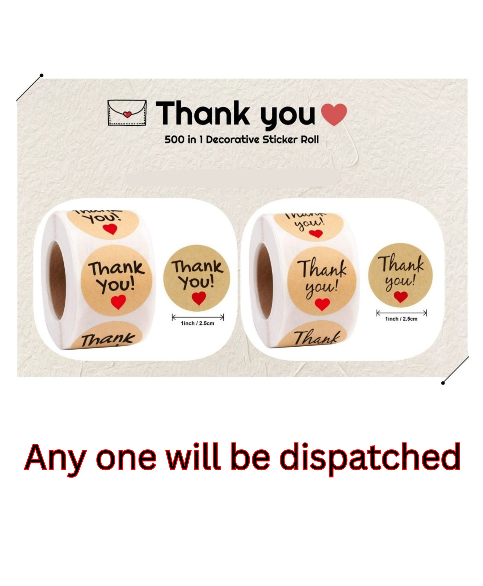 YAMAMA Thank You Theme 500 In 1 Decorative Sticker Roll Self-adhesive Label For Crafts Enevelope Gift Packaging - Design And Color May Vary-picture-21