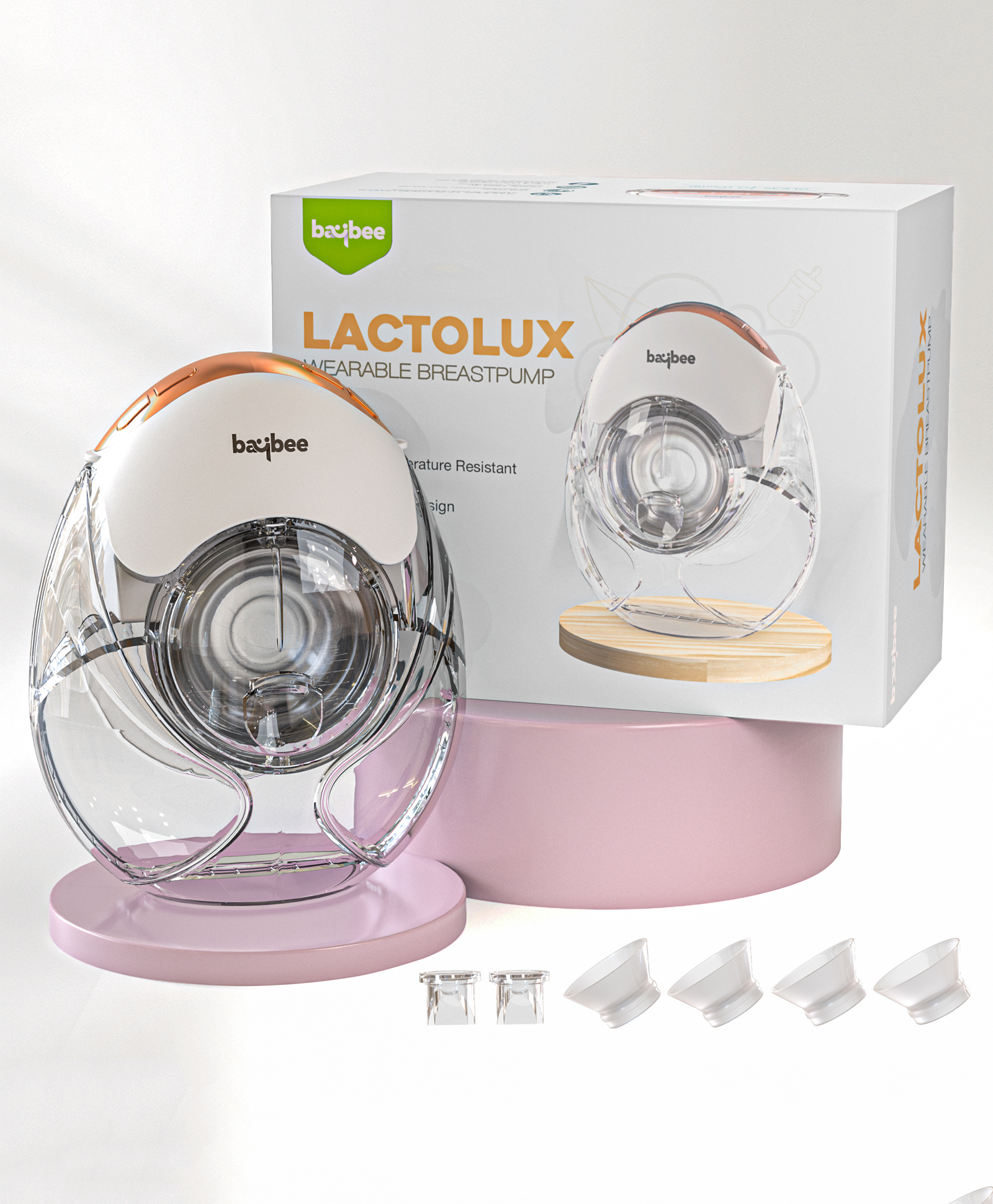 Baybee LactoLux Wearable Electric Breast Pump For Mothers | Portable Breast Pump Electrical with Smart LED Display, 3 Modes,12 Suction Levels, USB Charging & Massage Mode-image-17