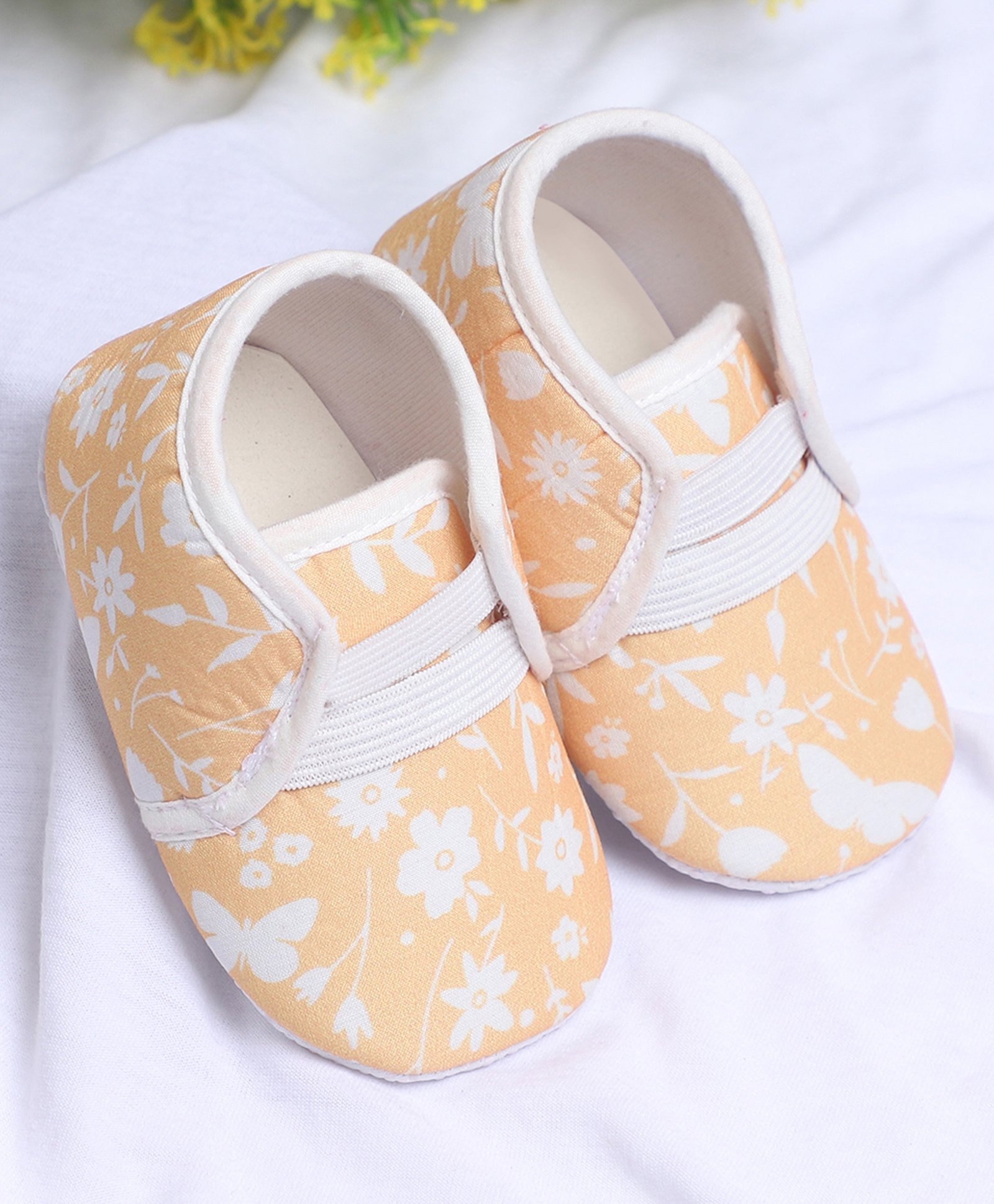 Coco Candy Floral Designed Booties - Yellow-picture-39