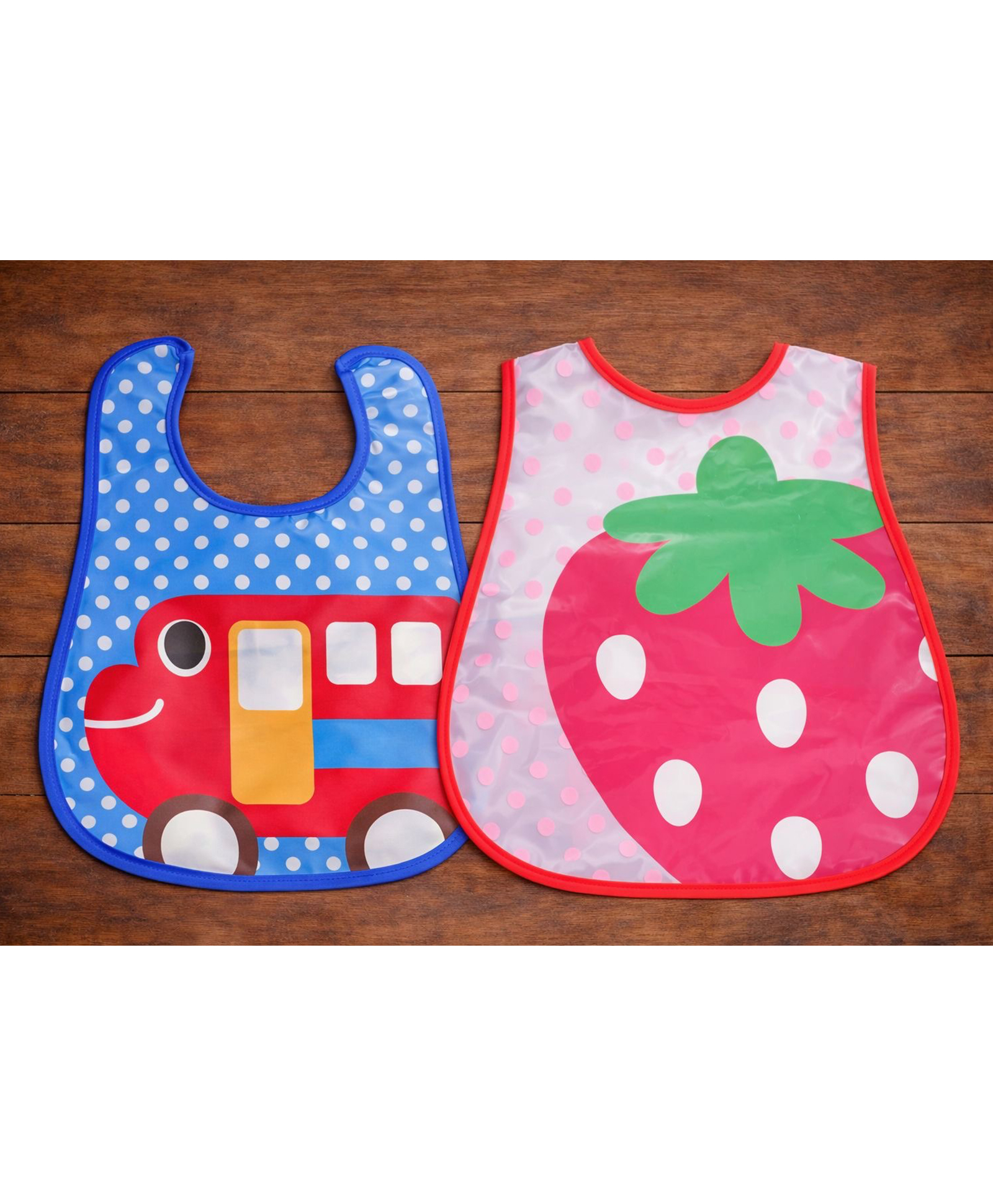 Badal Kidz Plastic Waterproof Baby Feeding Apron with BIB 2 turtle design bibs - Blue &Blue (Pack of 2)-image-22