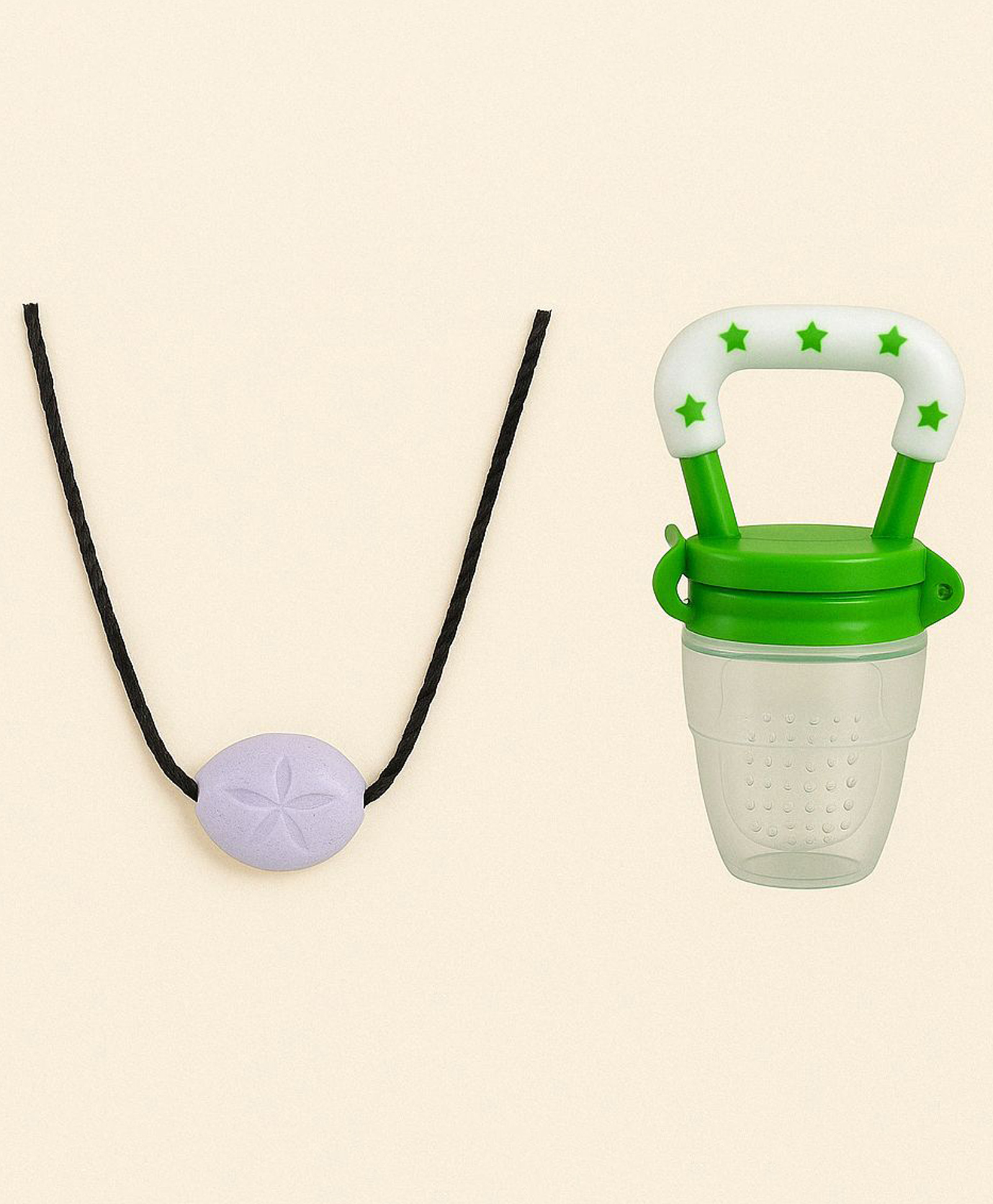 Badal Kidz Baby Natural Tlismi Moti and Feeding Fruit Food Nibbler 100% Bpa Free , made up of silicone and plastic - Green-picture-12