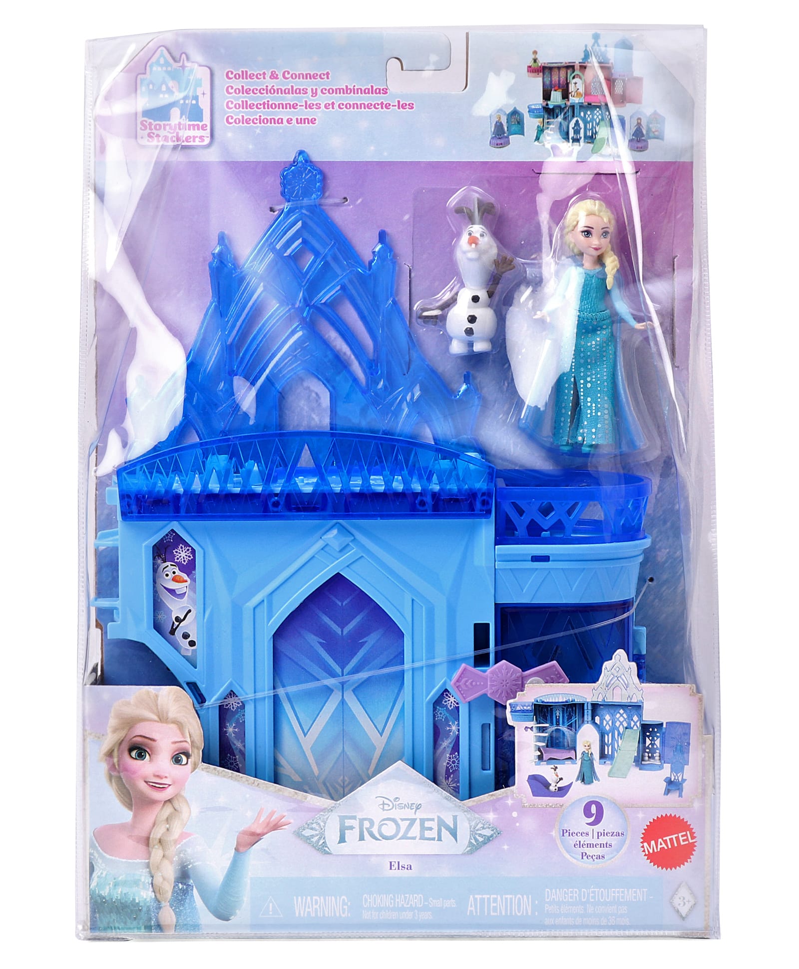 Disney Frozen Toys, Elsa's Stacking Castle, Gifts for Kids - Blue-image-12