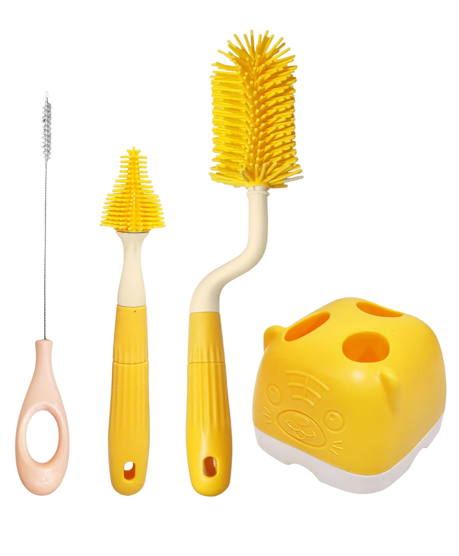 FunBlast Bottle Cleaning Brush Set - Yellow-picture-28