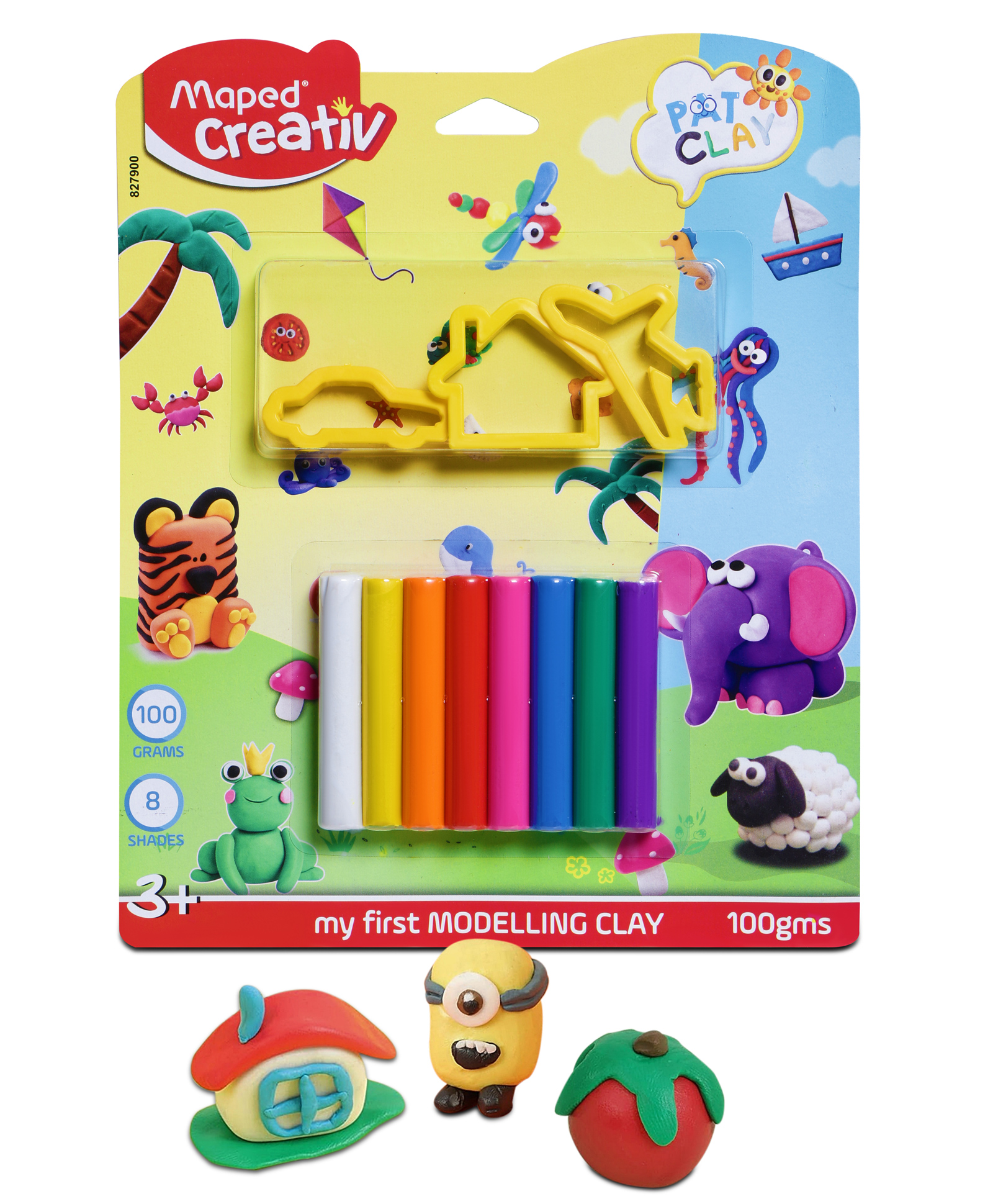 Maped Creativ Modelling Clay - 8 Shades - 100 g-picture-2