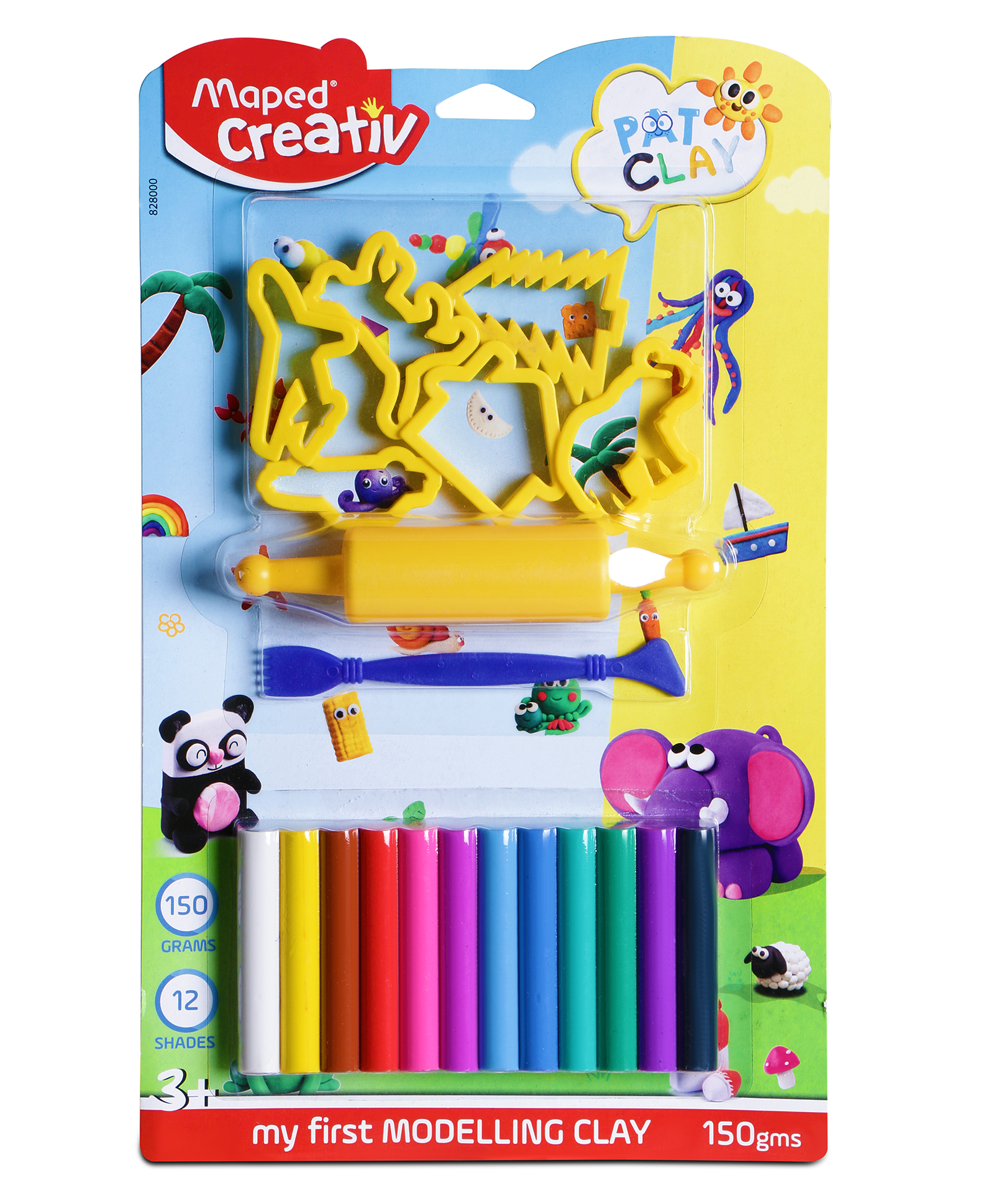 Maped Creativ Modelling Clay - 12 Shades - 150 g-picture-0