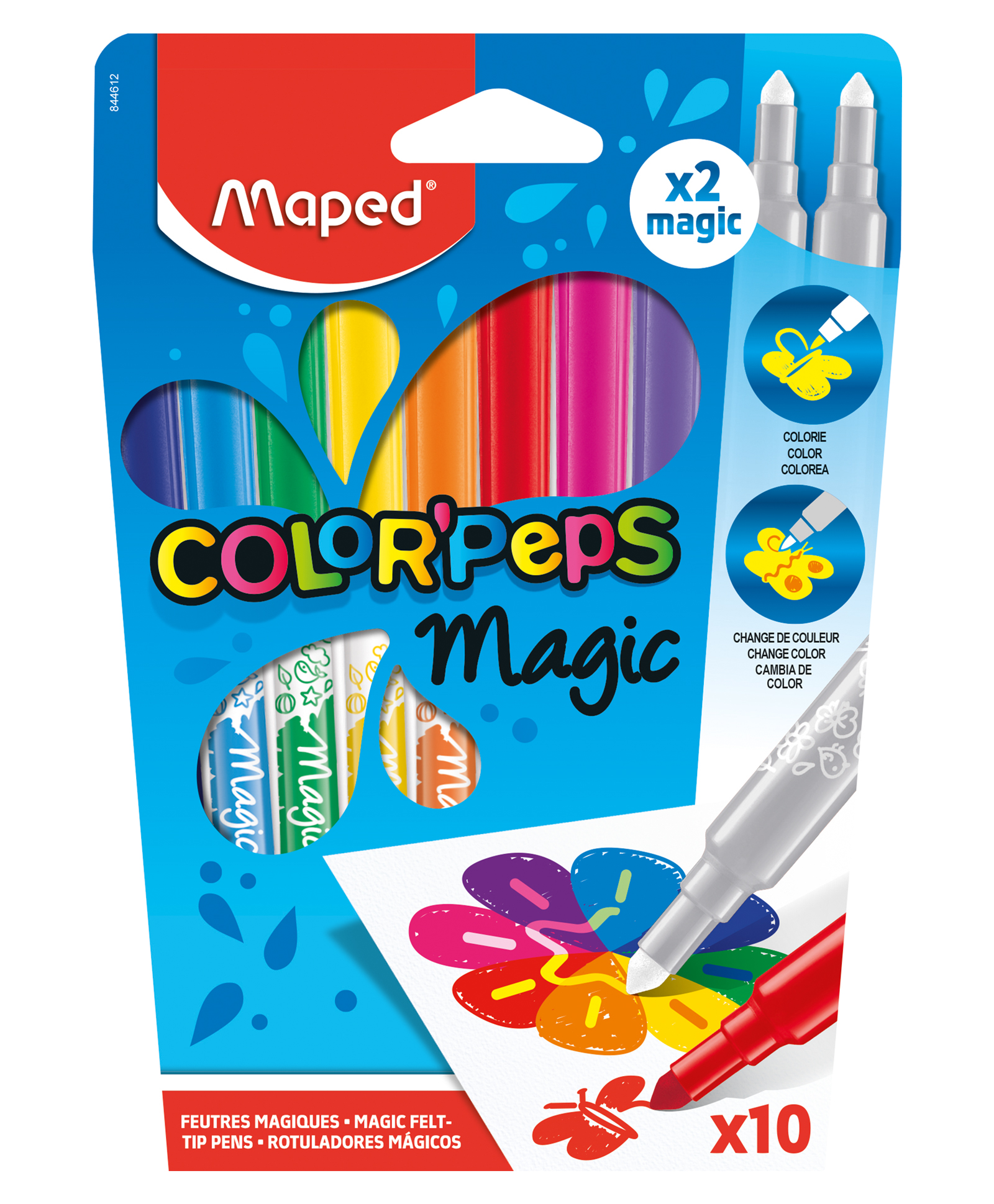 Maped Magic Felt Tip Sketch Pens Pack of 10 - Multicolor-picture-28